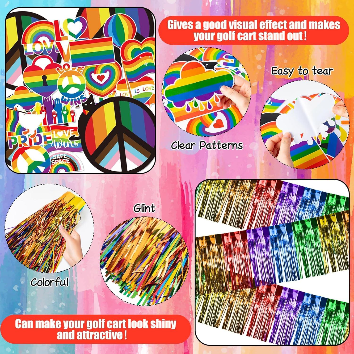 Kit de Decoración para Carro de Golf R HORSE - 40 Piezas Orgullo LGBT