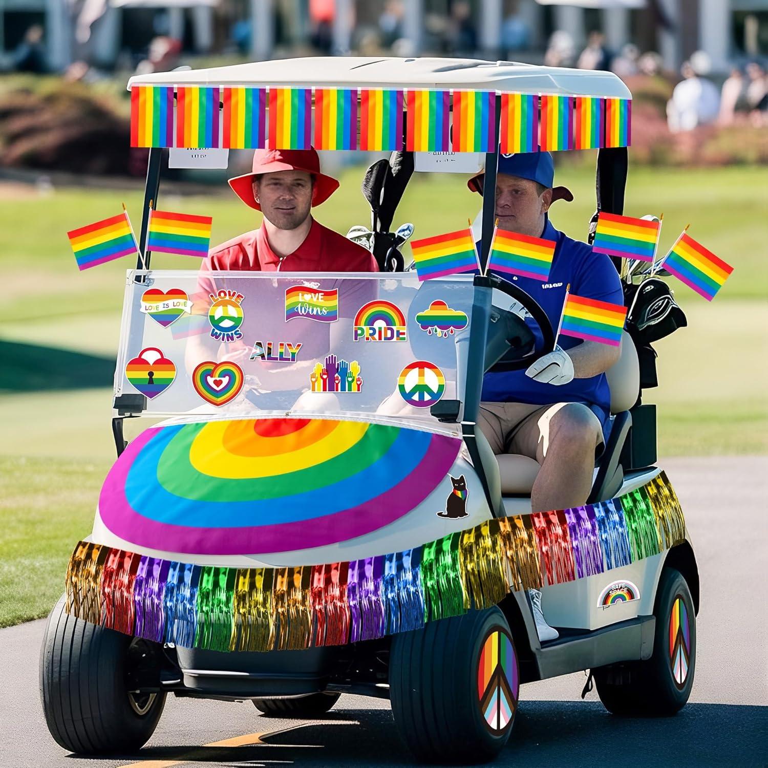 Kit de Decoración para Carro de Golf R HORSE - 40 Piezas Orgullo LGBT