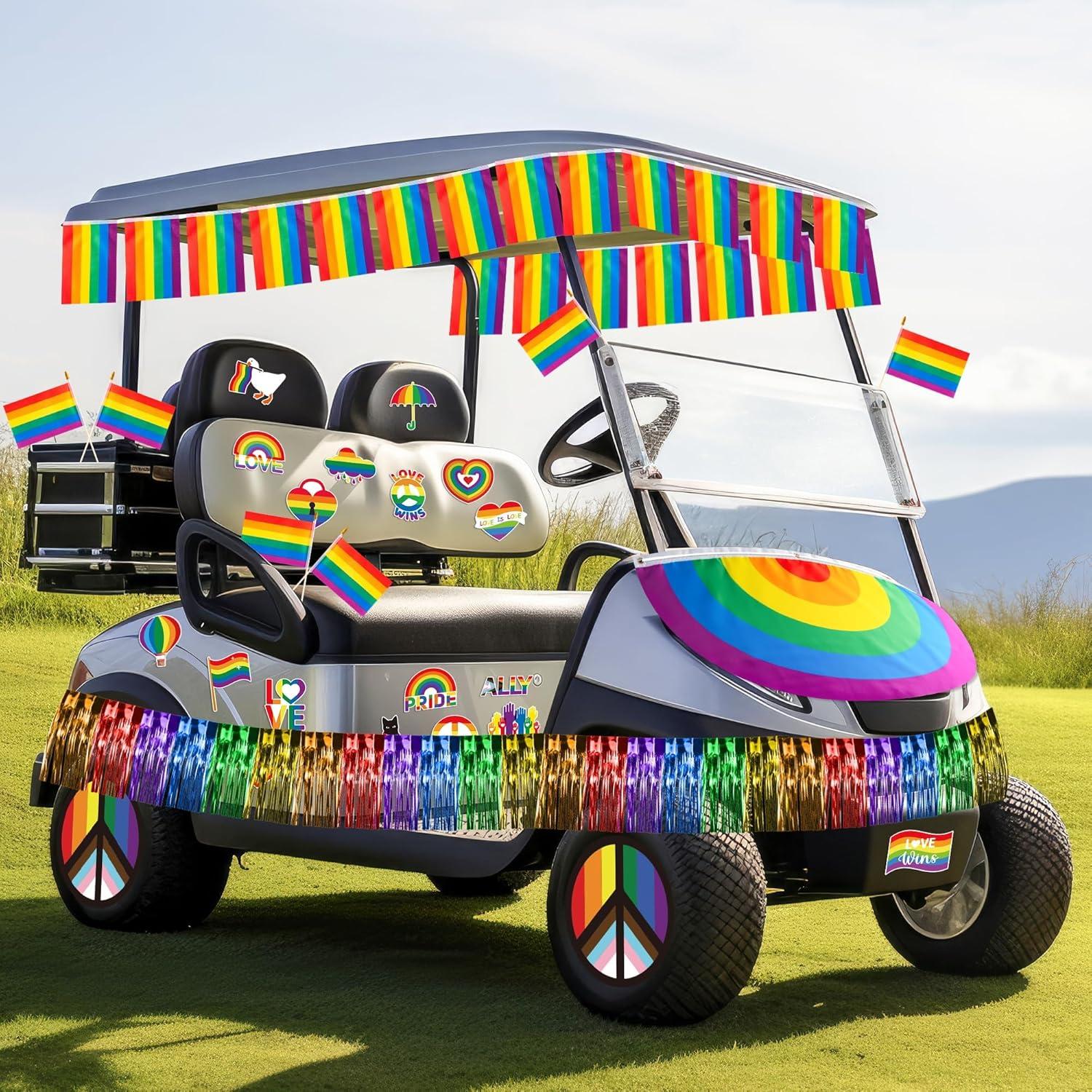 Kit de Decoración para Carro de Golf R HORSE - 40 Piezas Orgullo LGBT