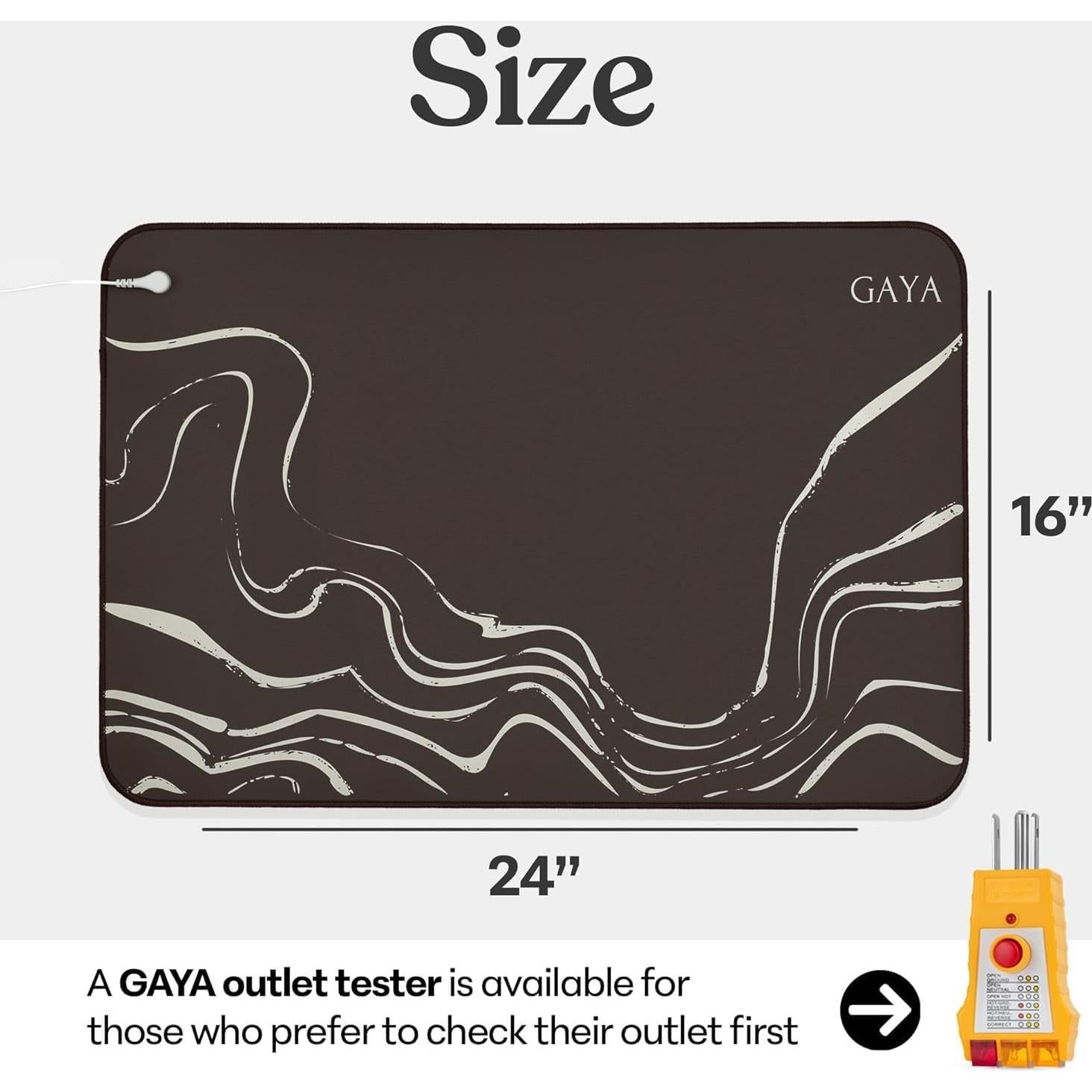 Alfombrilla de Conexión a Tierra GAYA 40x60 cm para Bienestar