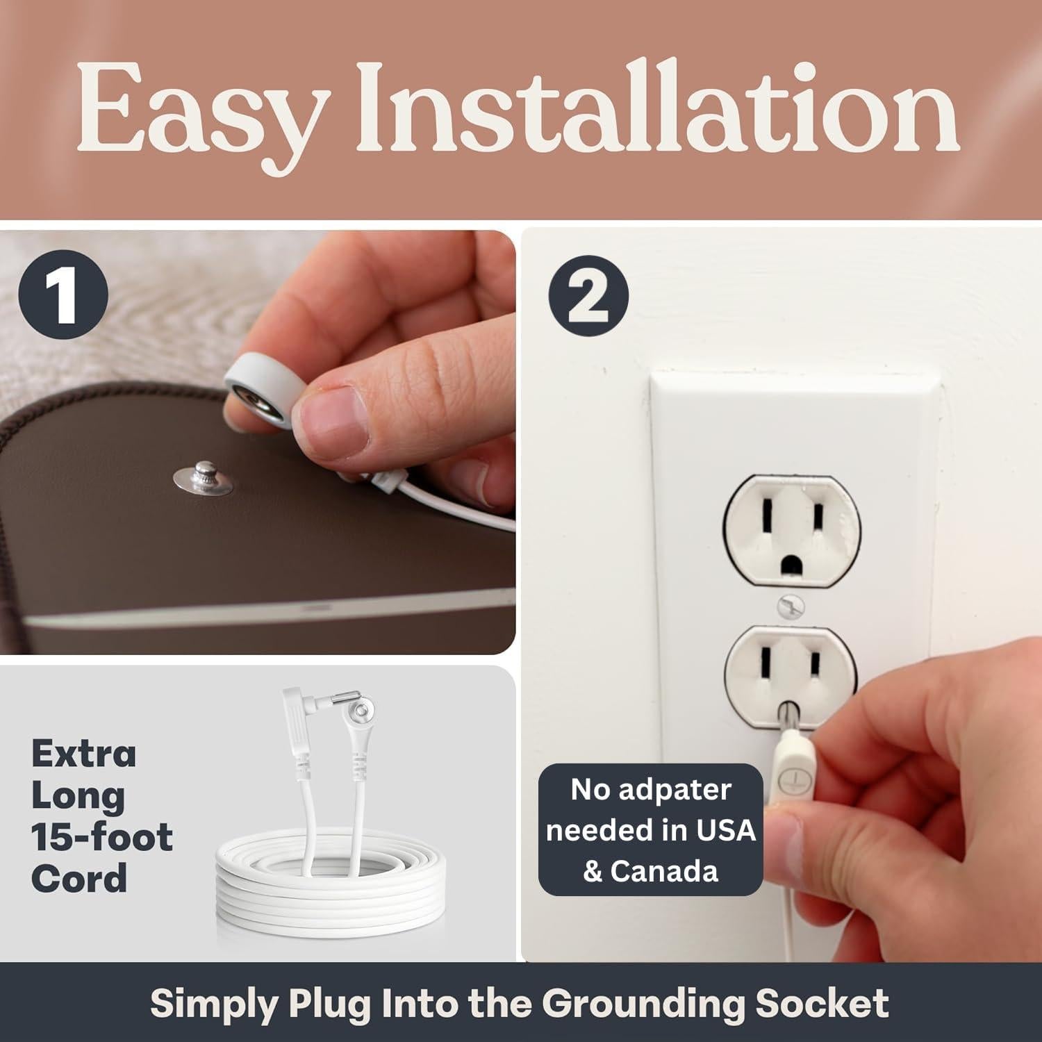 Alfombrilla de Conexión a Tierra GAYA 40x60 cm para Bienestar