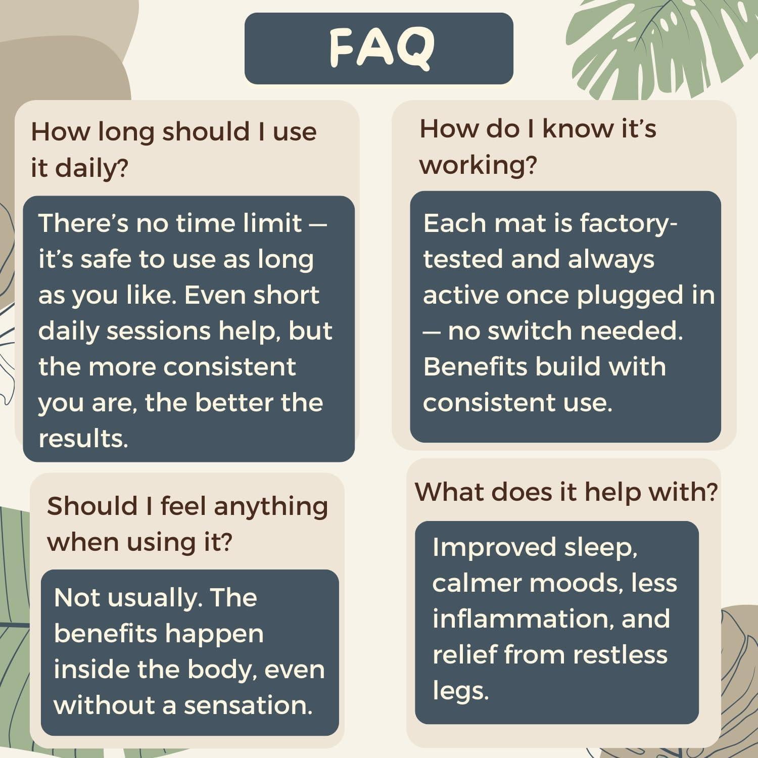 Alfombrilla de Conexión a Tierra GAYA 40x60 cm para Bienestar