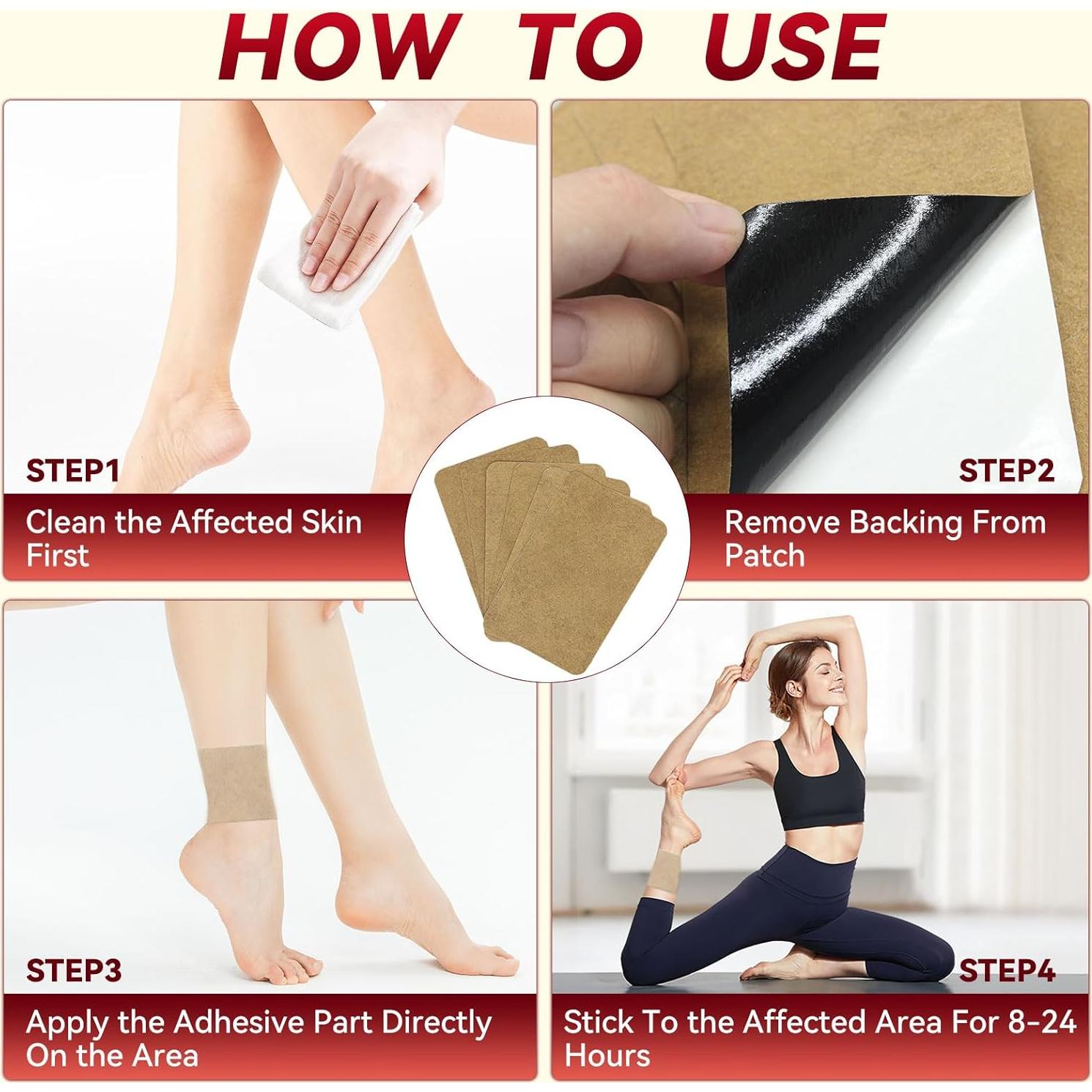 100 Parches de Jengibre LEYOYINK - Alivio Natural para Espalda y Articulaciones