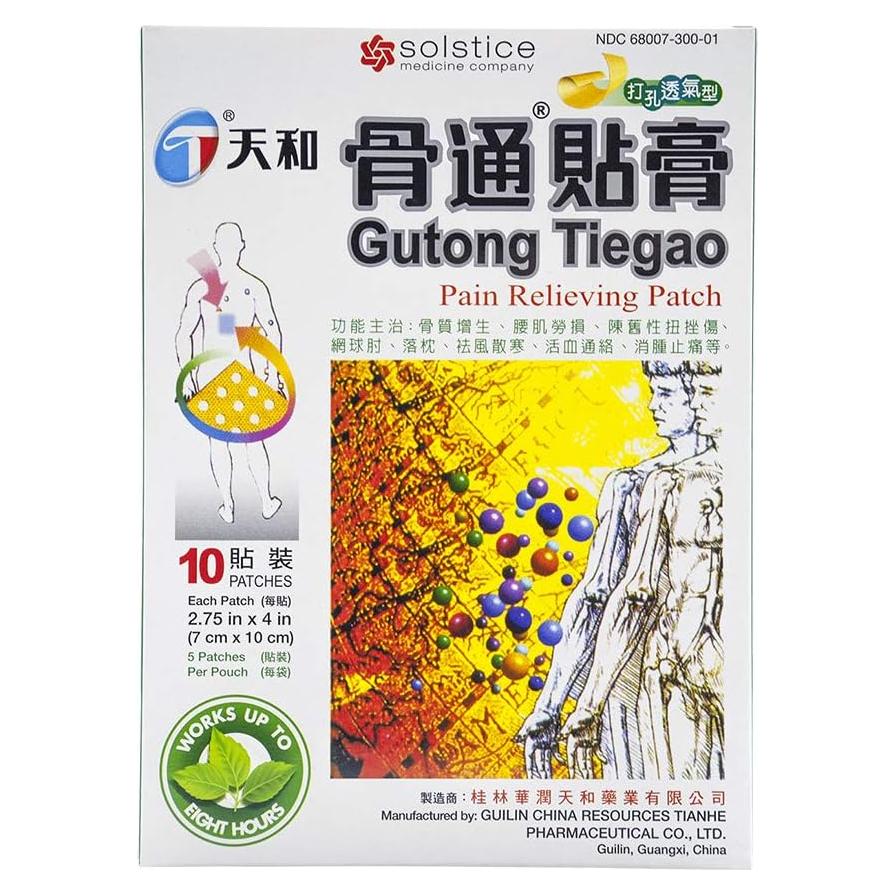 Parche Analgésico Tianhe Gutong Tiegao para Dolor Muscular