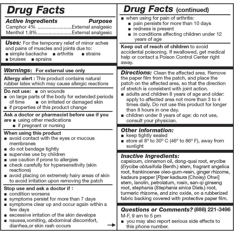 Parche Analgésico Tianhe Gutong Tiegao para Dolor Muscular
