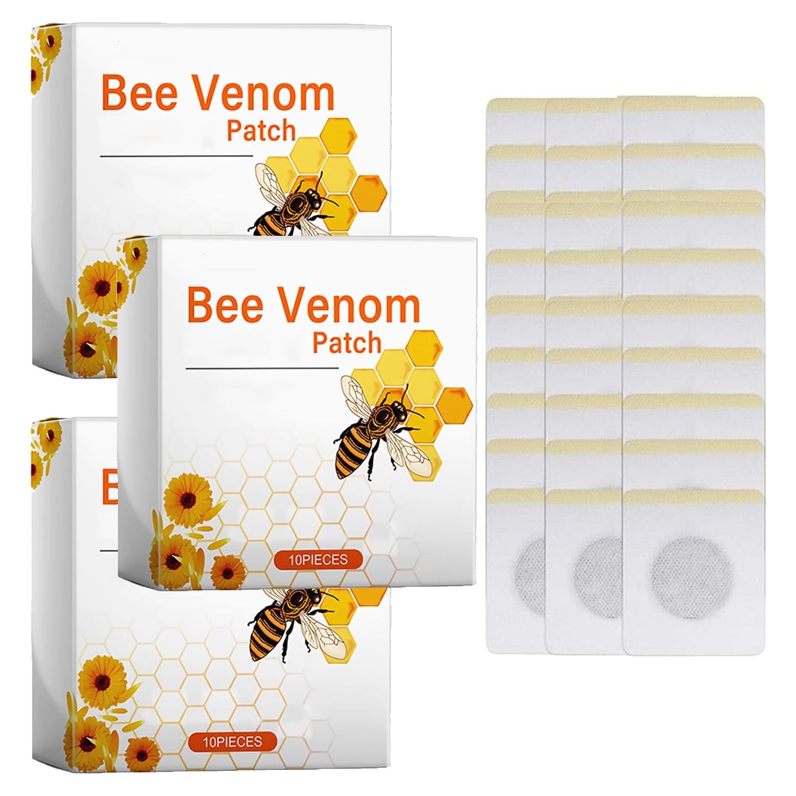 30 Parches de Veneno de Abeja para Drenaje Linfático Yiersi