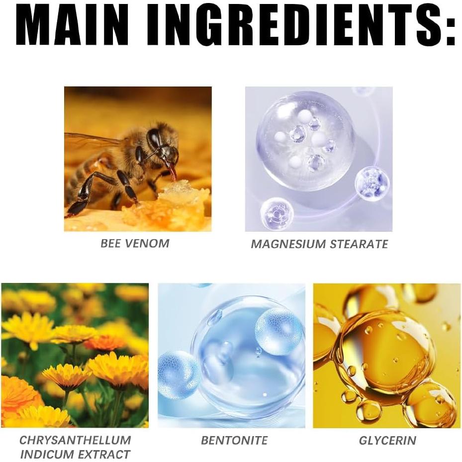 30 Parches de Veneno de Abeja para Drenaje Linfático Yiersi
