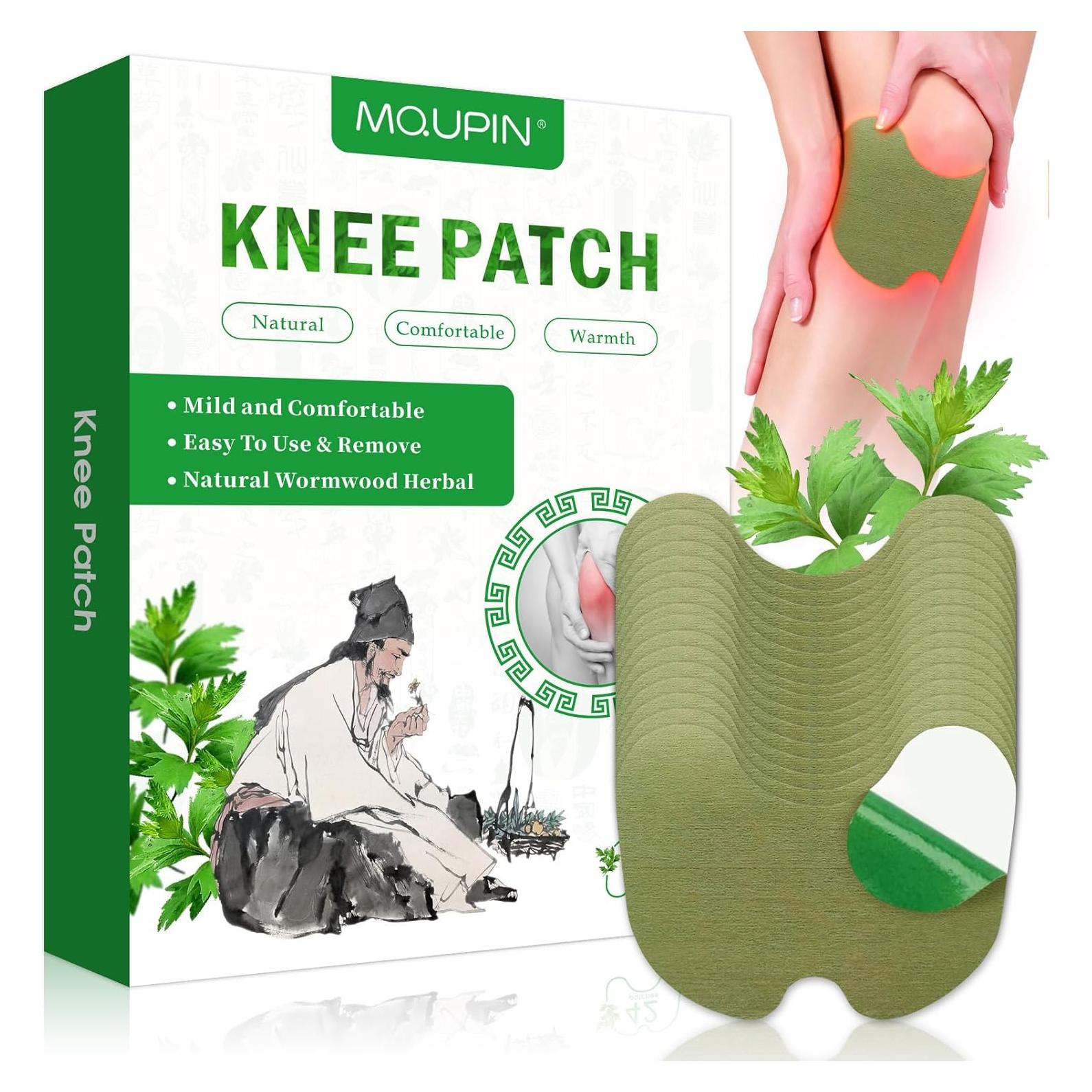42 Parches Herbales Calentadores MQUPIN para Rodillas y Más