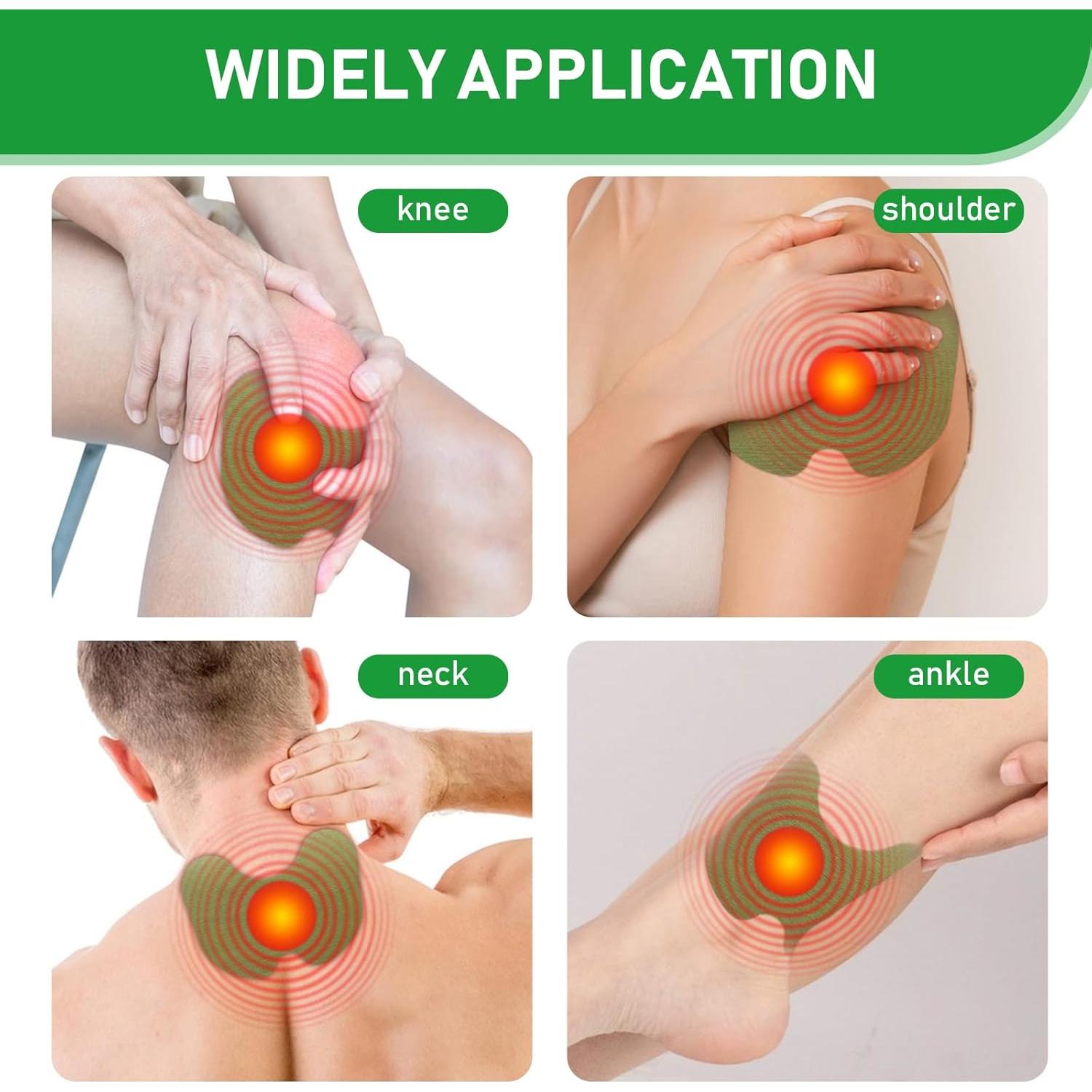 42 Parches Herbales Calentadores MQUPIN para Rodillas y Más