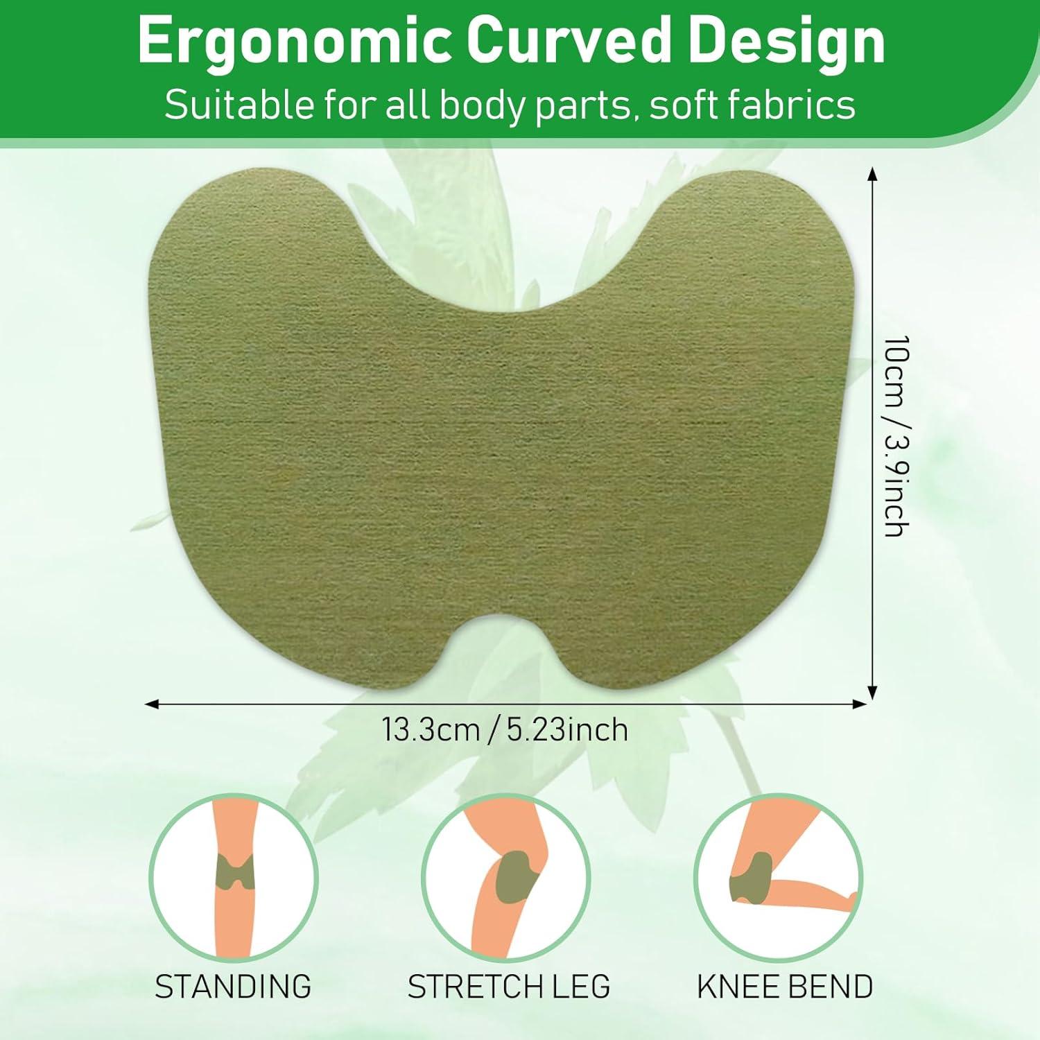 42 Parches Herbales Calentadores MQUPIN para Rodillas y Más