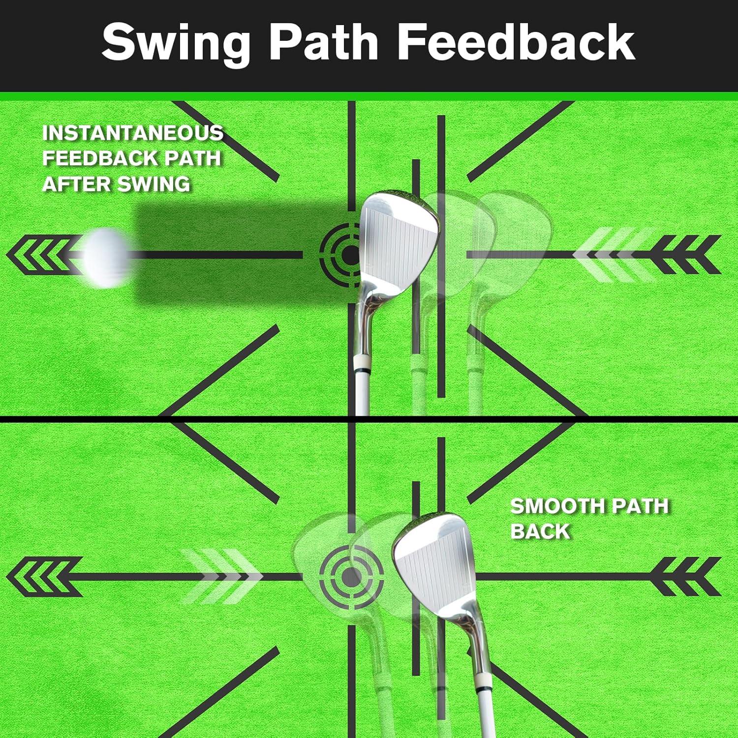 Alfombra de Golf MANPICTE Doble Césped 42x32cm para Entrenamiento