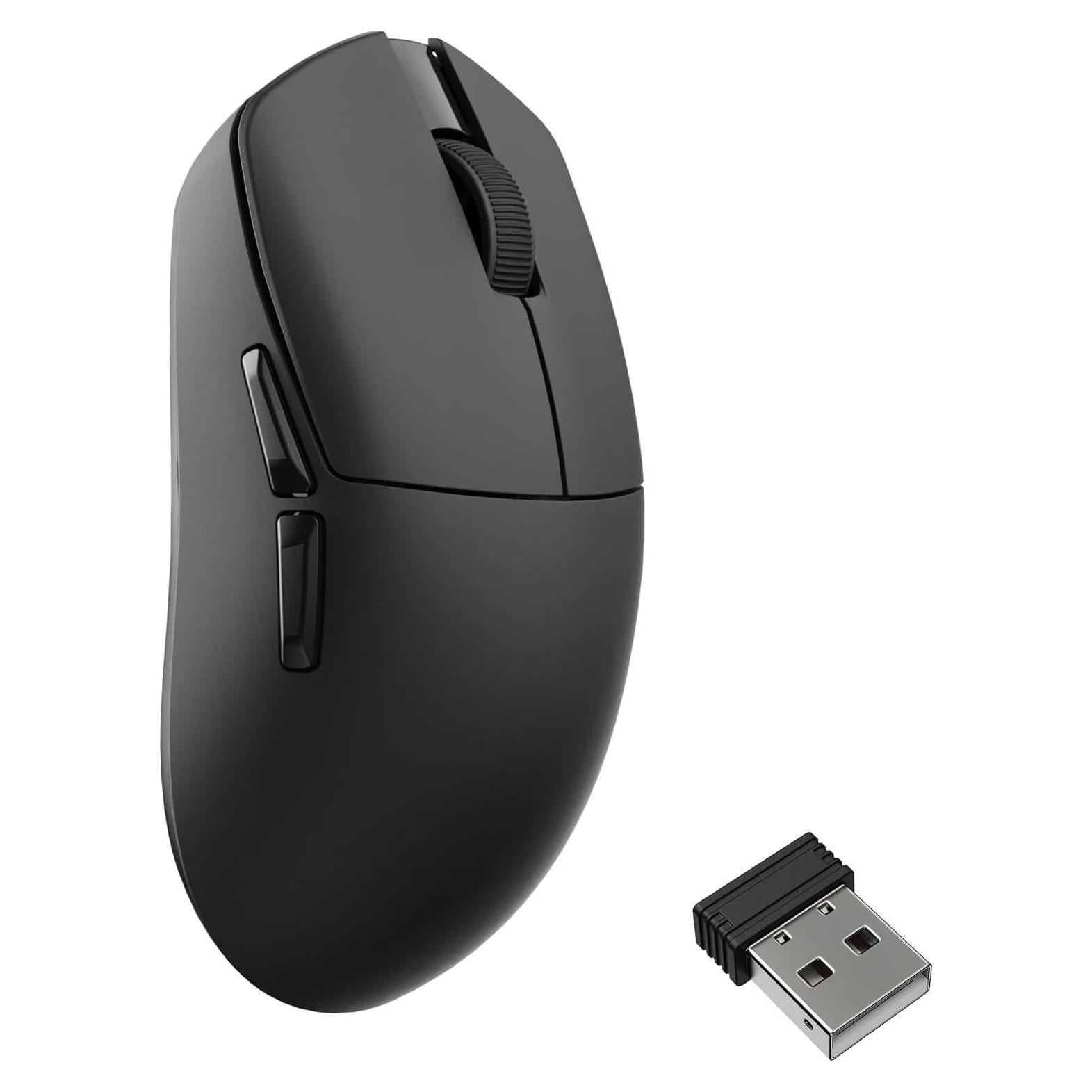 Ratón Inalámbrico LEMOKEY G1 Óptico 55g 8000 Hz Negro