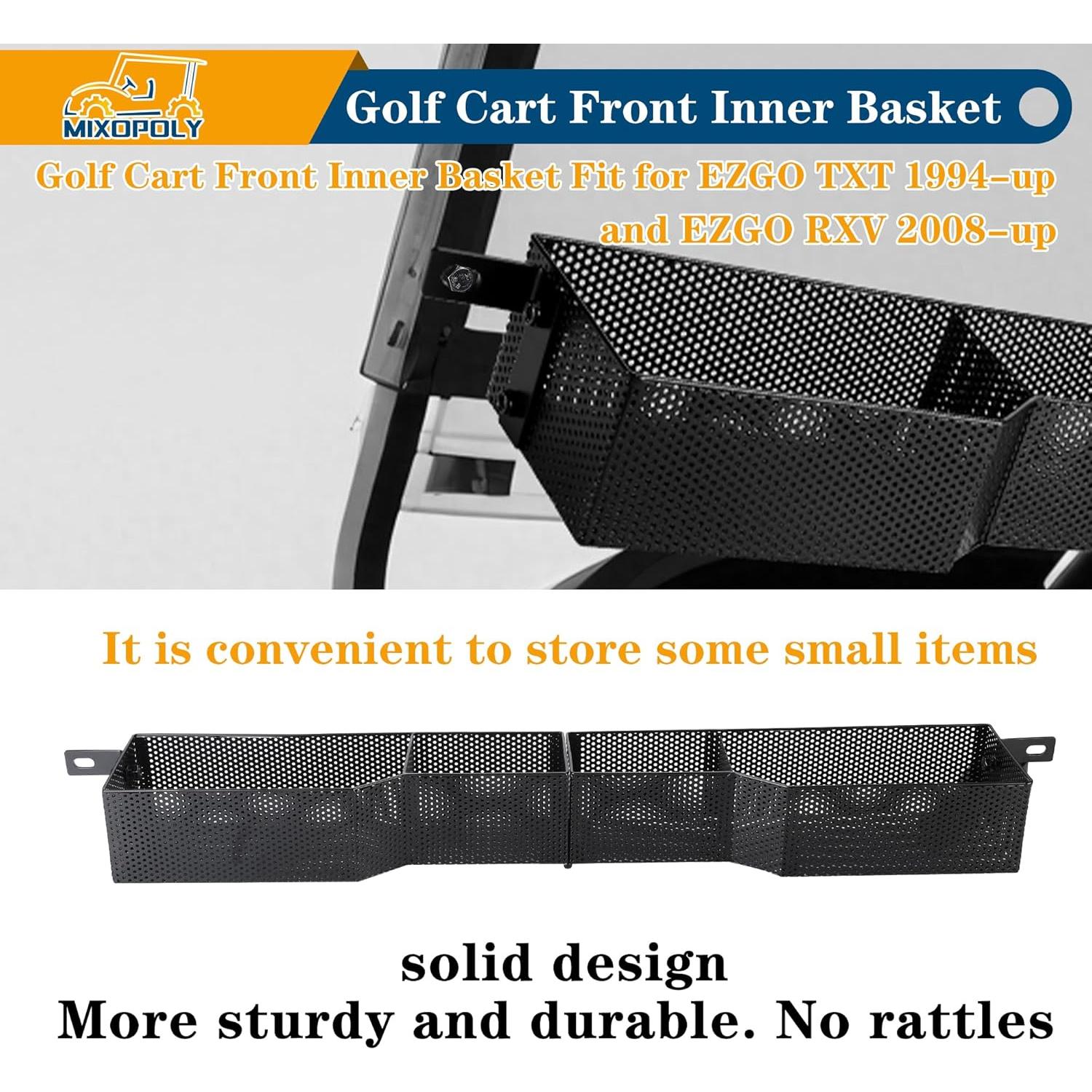 Cesta Interior Frontal para Carro de Golf Mixopoly EZGO 2008+