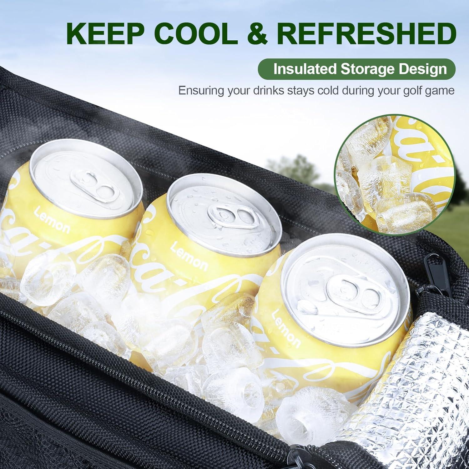 Cesta de Almacenamiento Frontal Plegable SKYJDM para Carro de Golf