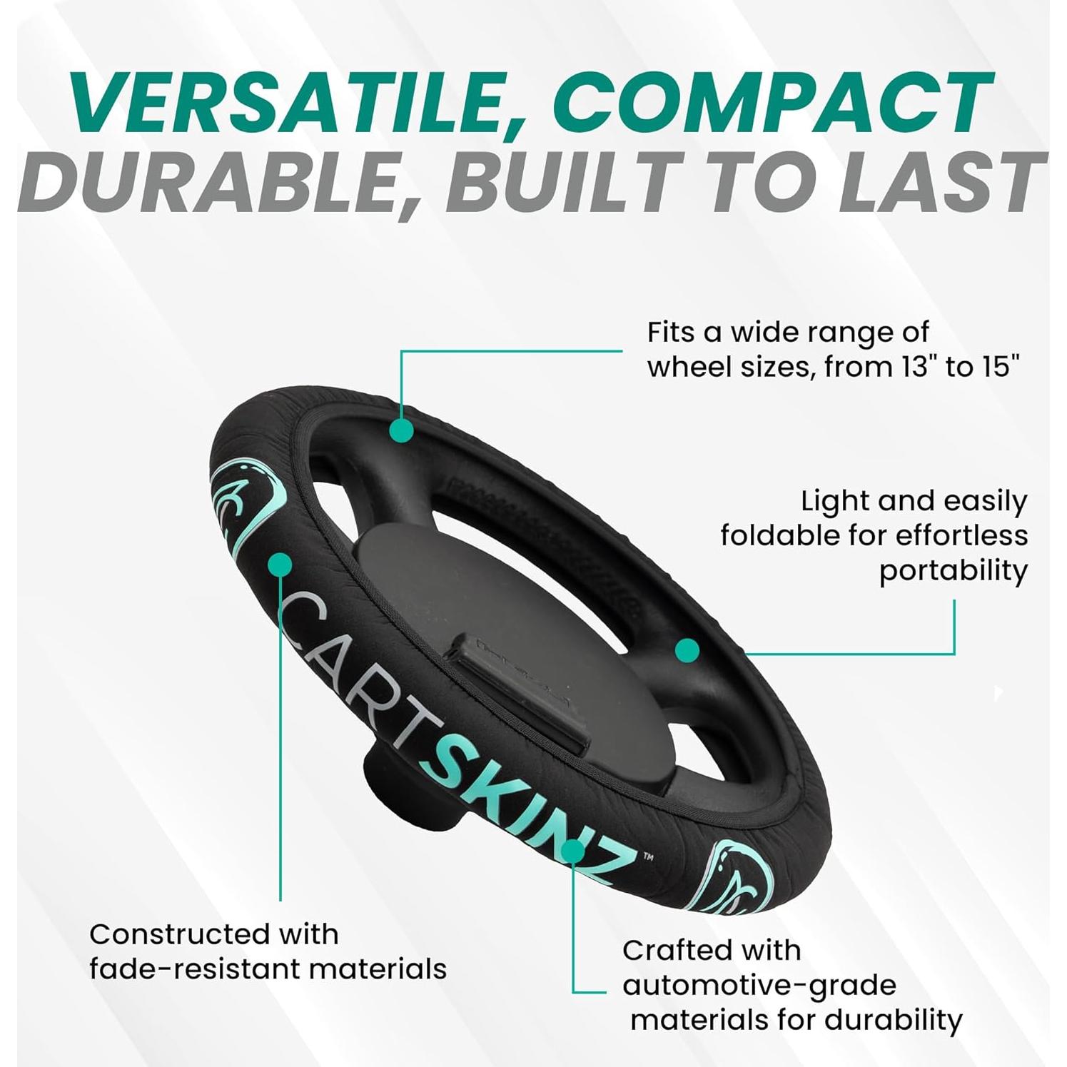 Cubierta de Volante de Neopreno CartSkinz 33-38cm Azul Real