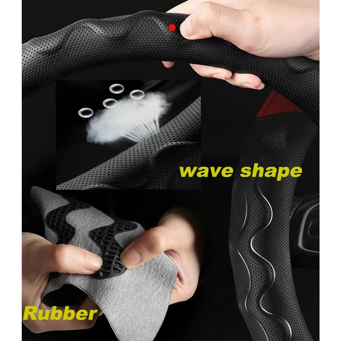 Cubierta de Volante de Golf ROERPPM 33 cm Cuero Antideslizante