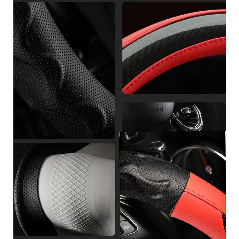 Cubierta de Volante de Golf ROERPPM 33 cm Cuero Antideslizante