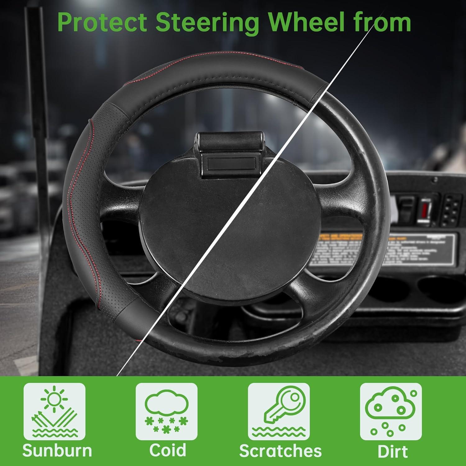 Funda de Volante para Carrito de Golf 10L0L 33 cm Antideslizante