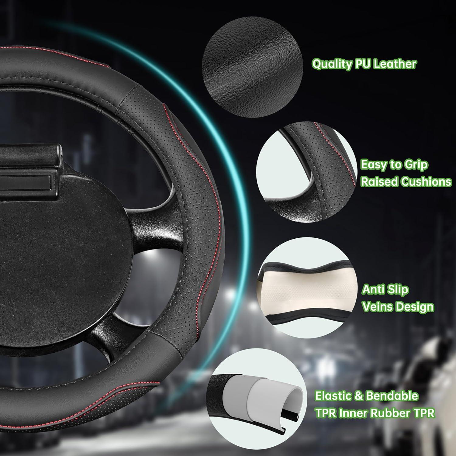 Funda de Volante para Carrito de Golf 10L0L 33 cm Antideslizante