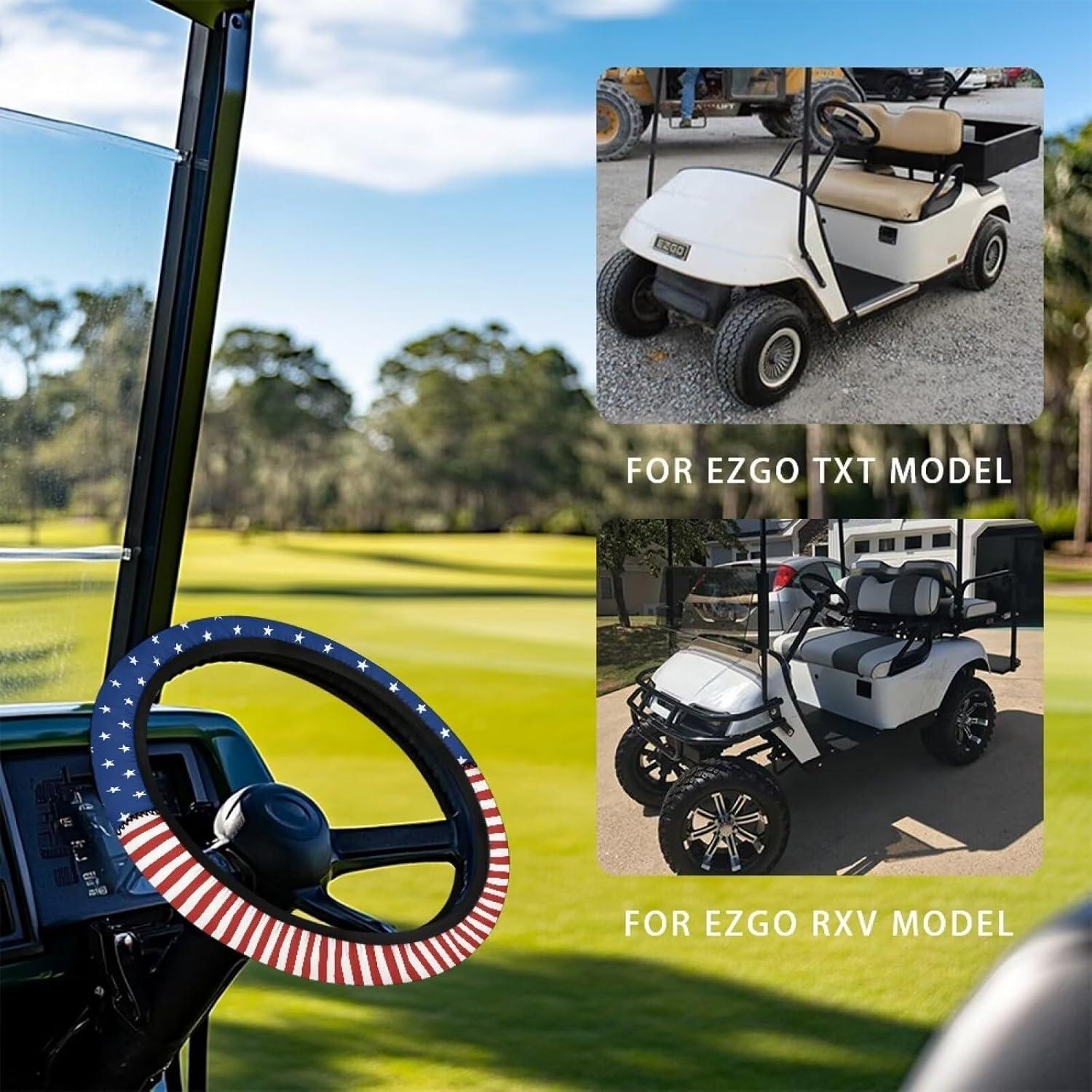 Cubierta de Volante Darisoco 14" Antideslizante Bandera Americana