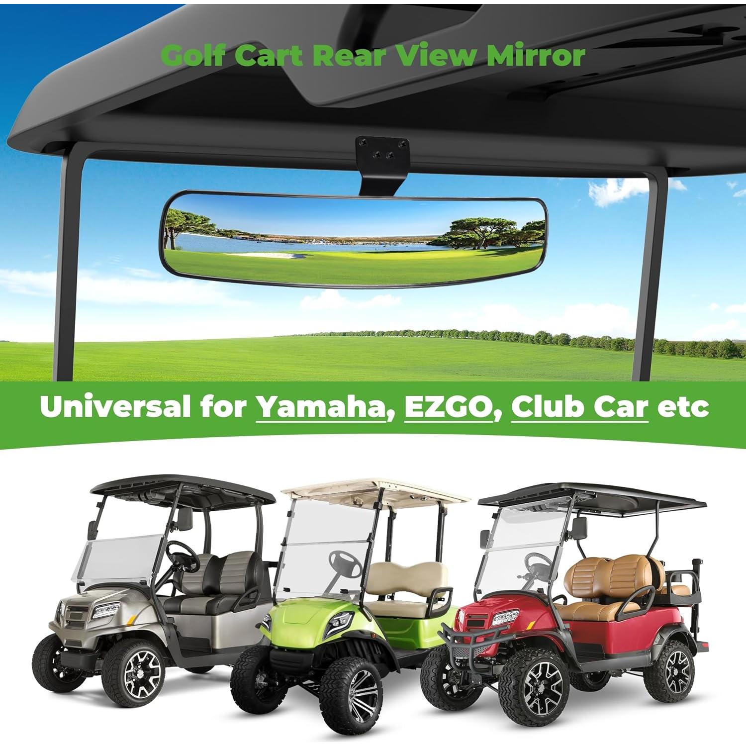 Espejo Retrovisor Universal 10L0L para Carro de Golf 41.91 cm