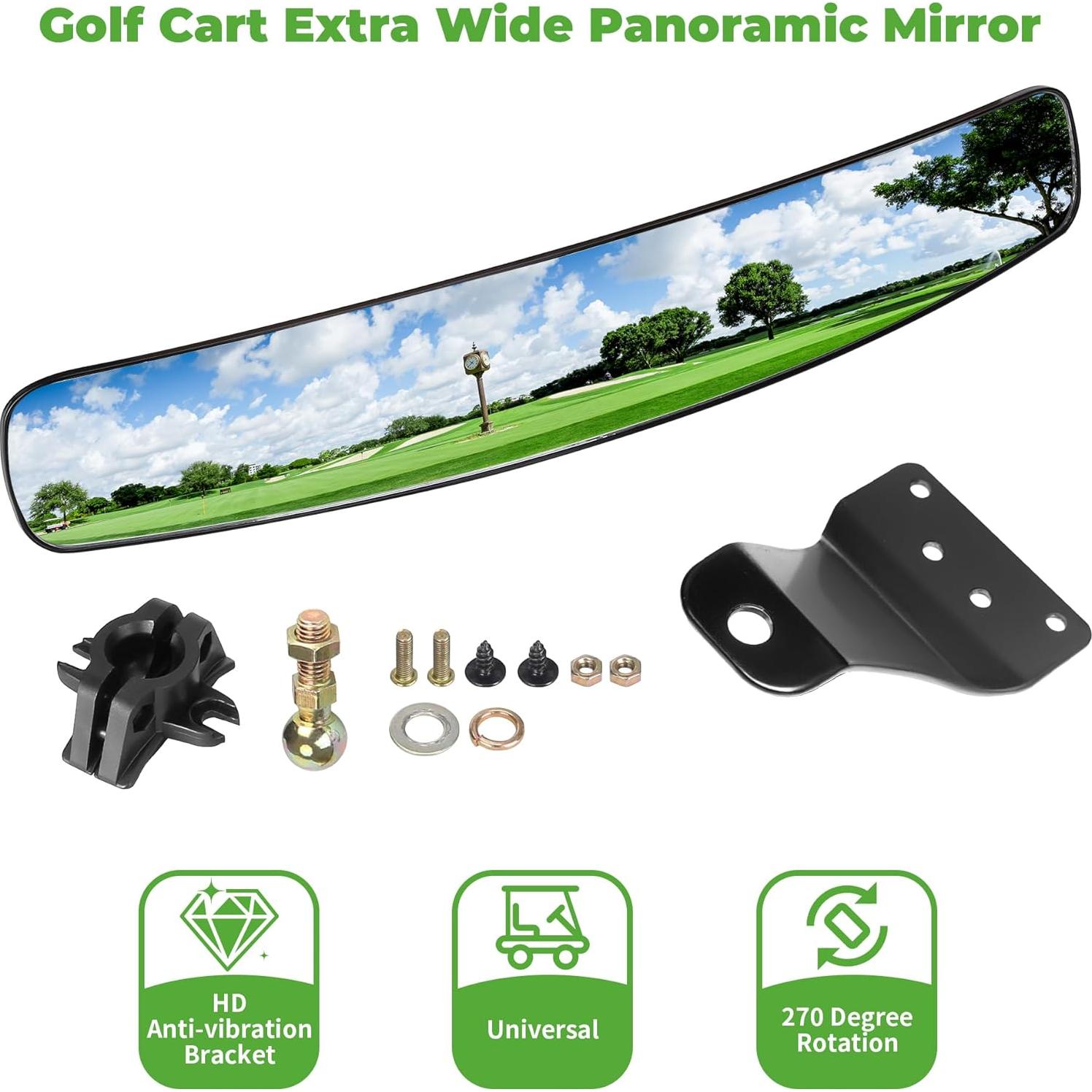 Espejo Retrovisor Universal 10L0L para Carro de Golf 41.91 cm