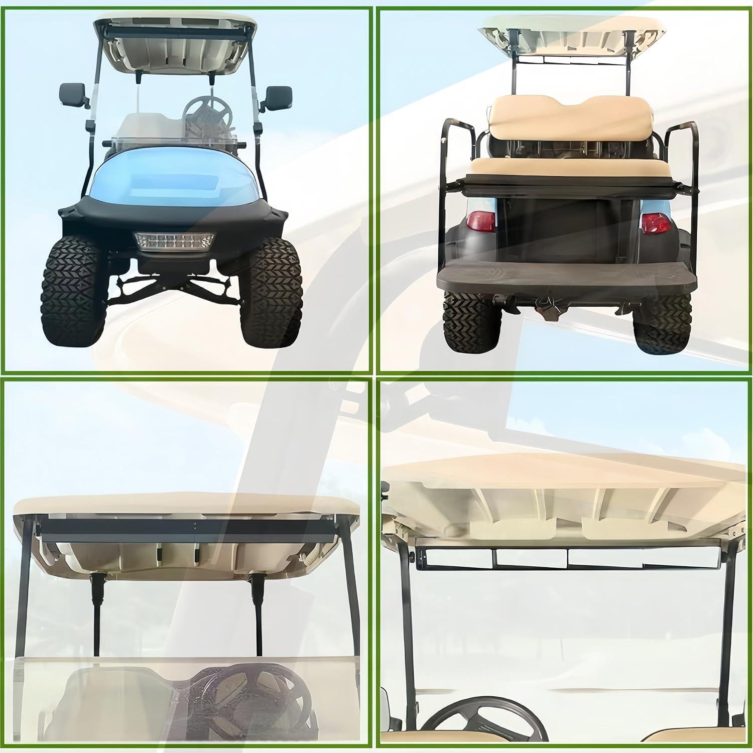 Espejo Retrovisor Trasero GENOUR 4 Paneles Ajuste Universal