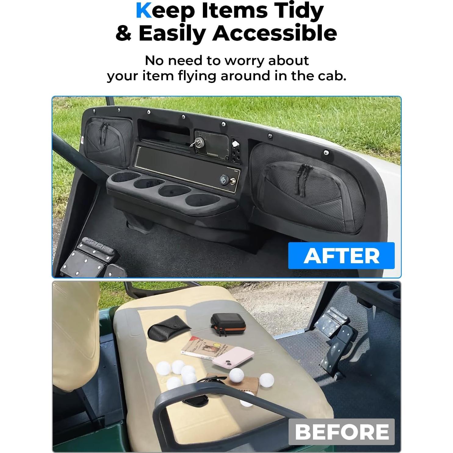 Bolsa de Almacenamiento KEMIMOTO para Tablero de Carrito de Golf EZGO TXT 1993-2013