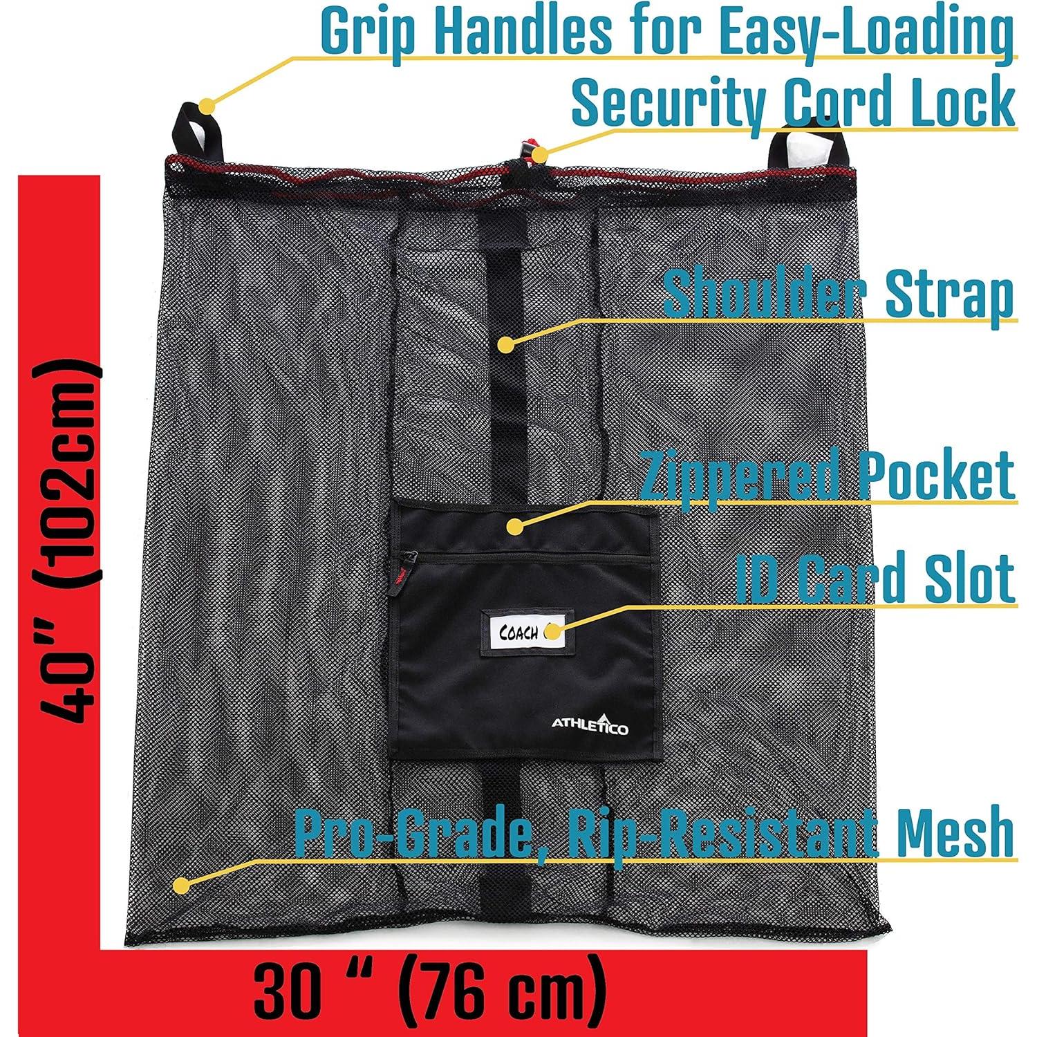 Bolsa de Malla Extra Grande Athletico 102x76 cm para Pelotas