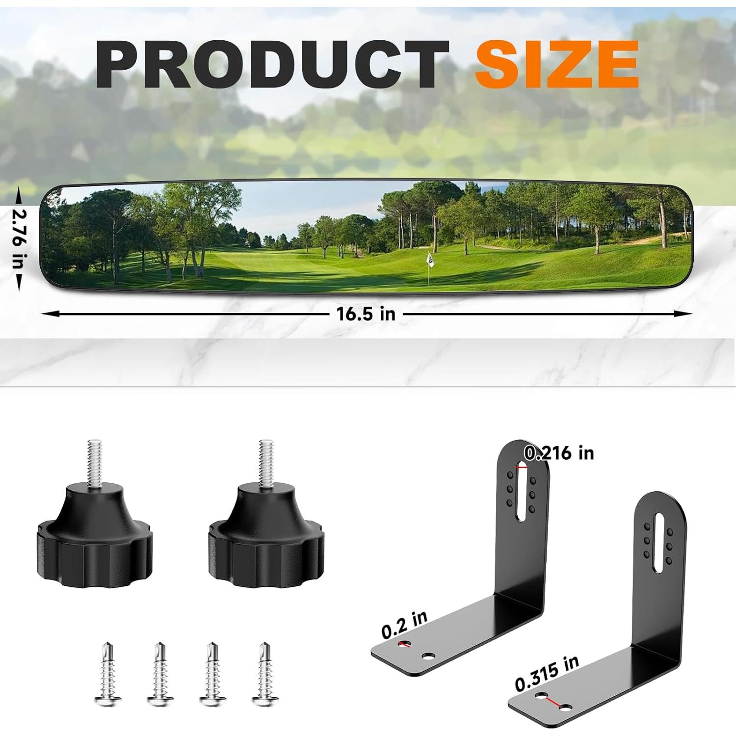 Espejo Retrovisor para Carrito de Golf Piclafe 41.91 cm Ajustable