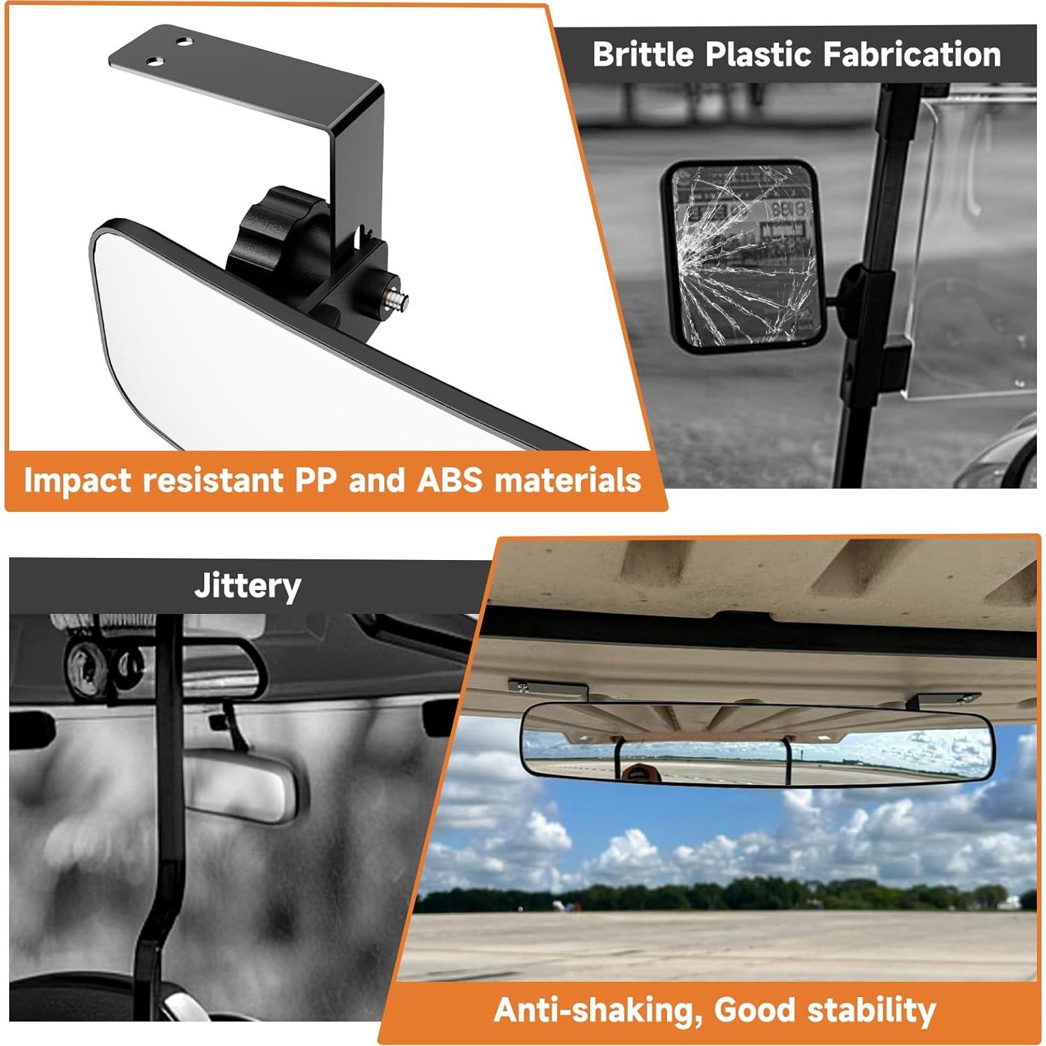 Espejo Retrovisor para Carrito de Golf Piclafe 41.91 cm Ajustable