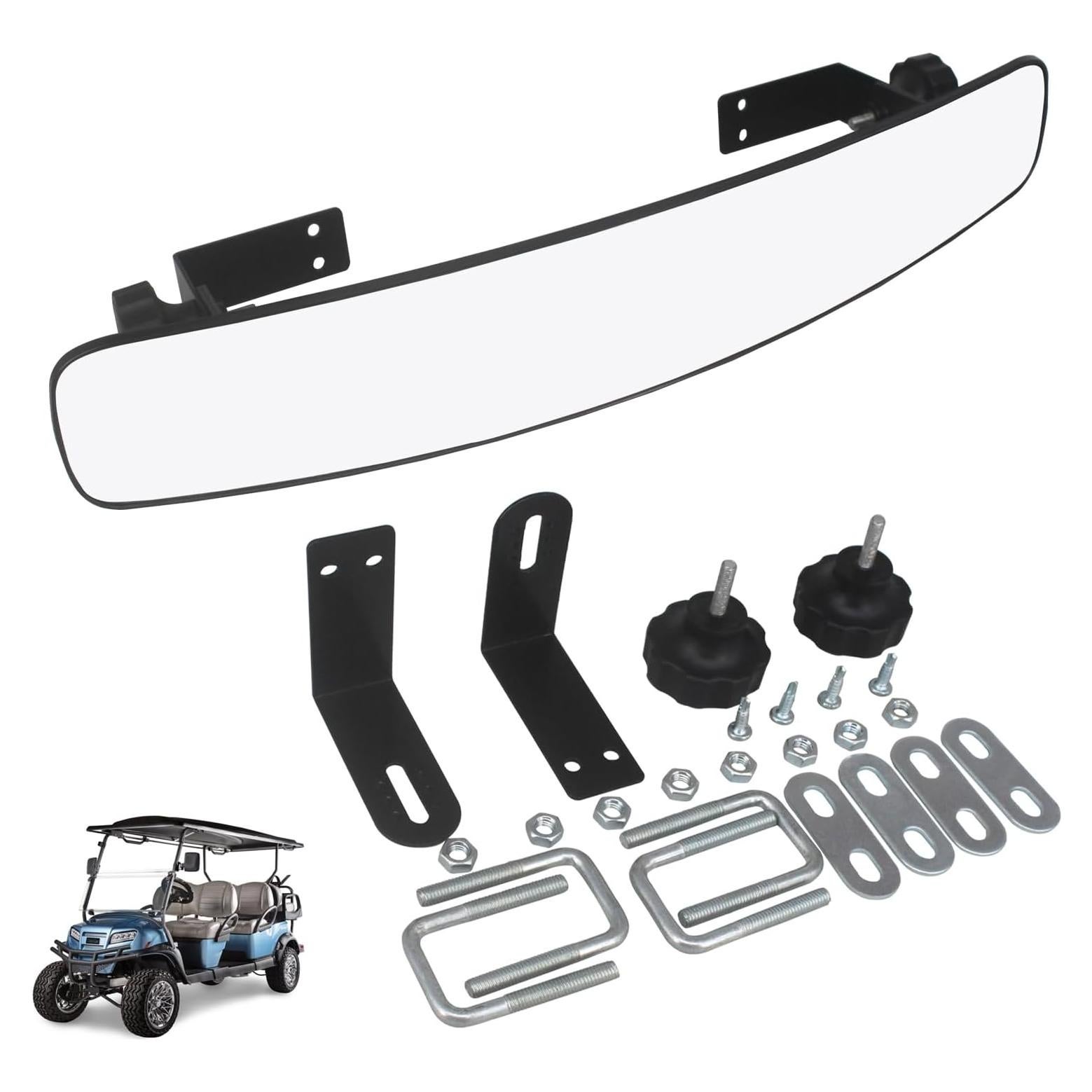 Espejo Retrovisor Panorámico HKOO 41.91 cm para Carro de Golf