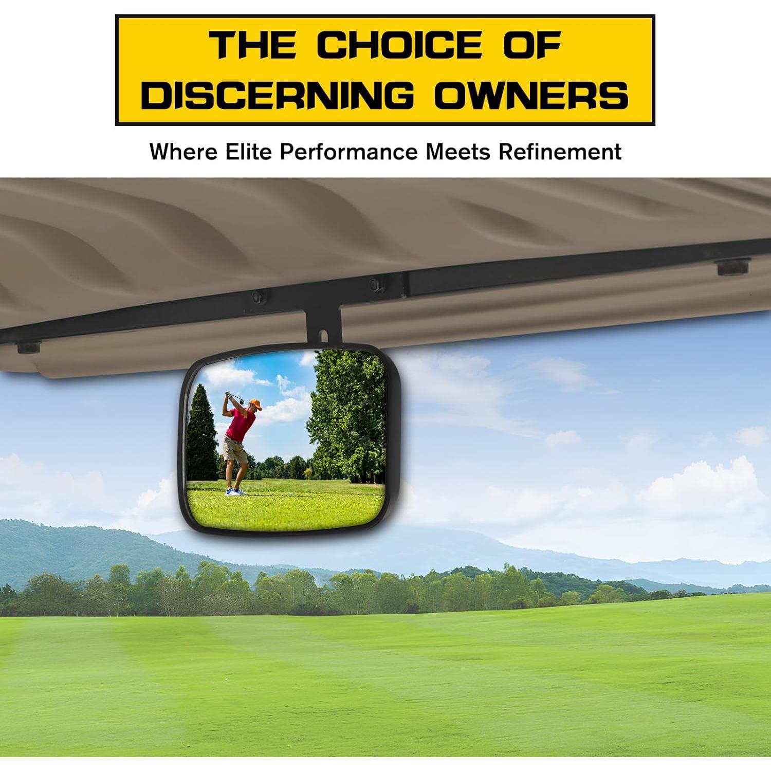 Espejo Retrovisor Convexo Panorámico HSUTVXPRO para Carrito de Golf