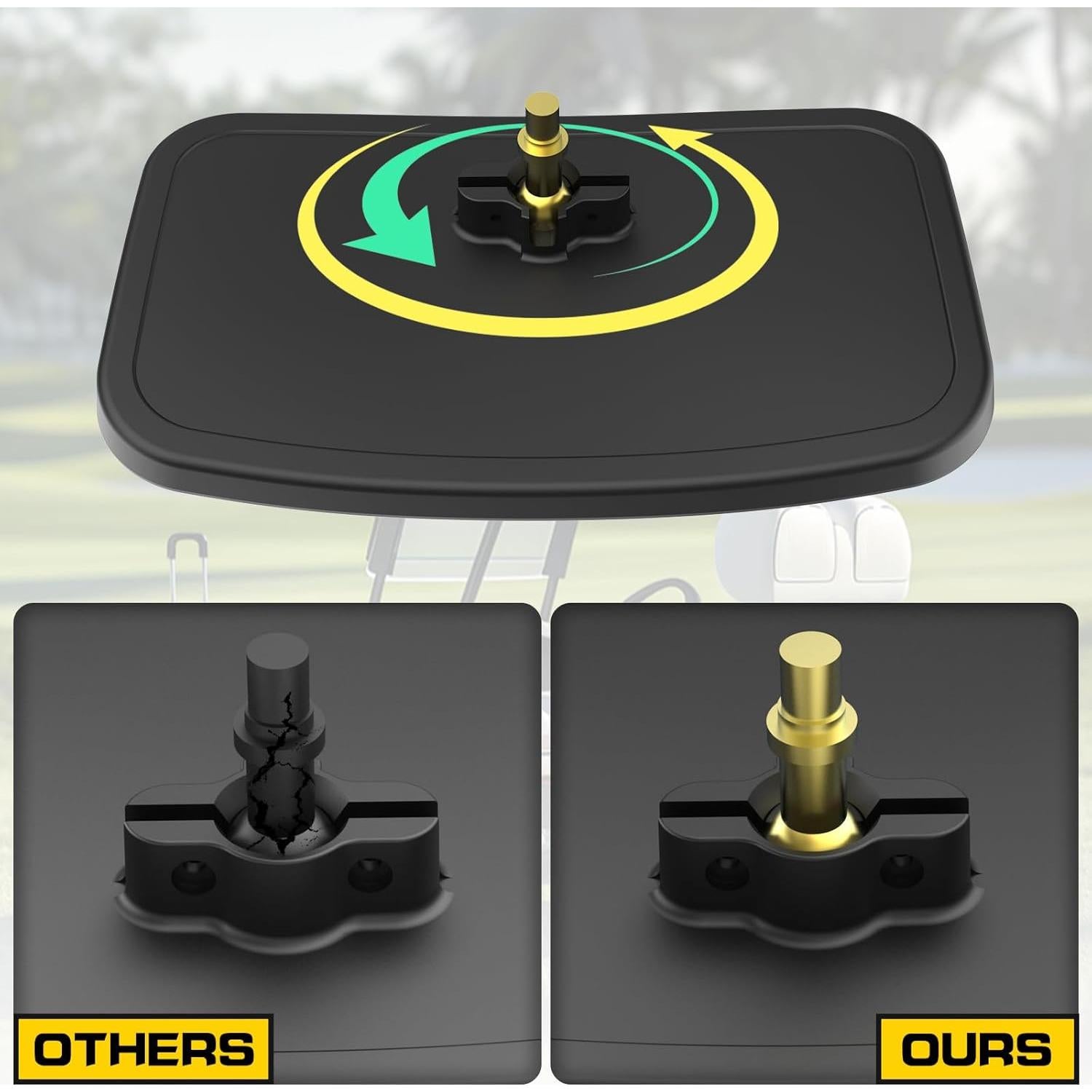 Espejo Retrovisor Convexo Panorámico HSUTVXPRO para Carrito de Golf