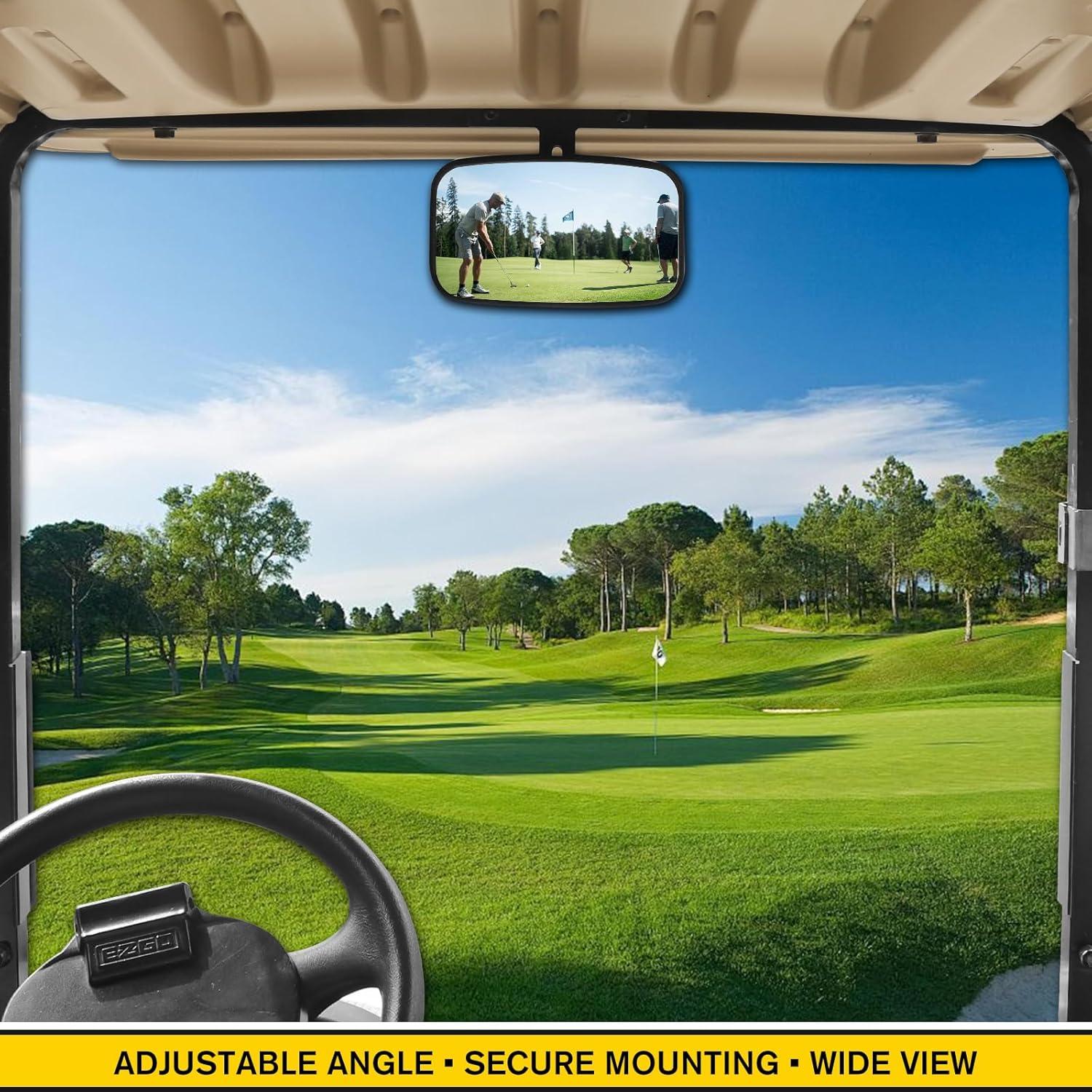 Espejo Retrovisor Convexo Panorámico HSUTVXPRO para Carrito de Golf