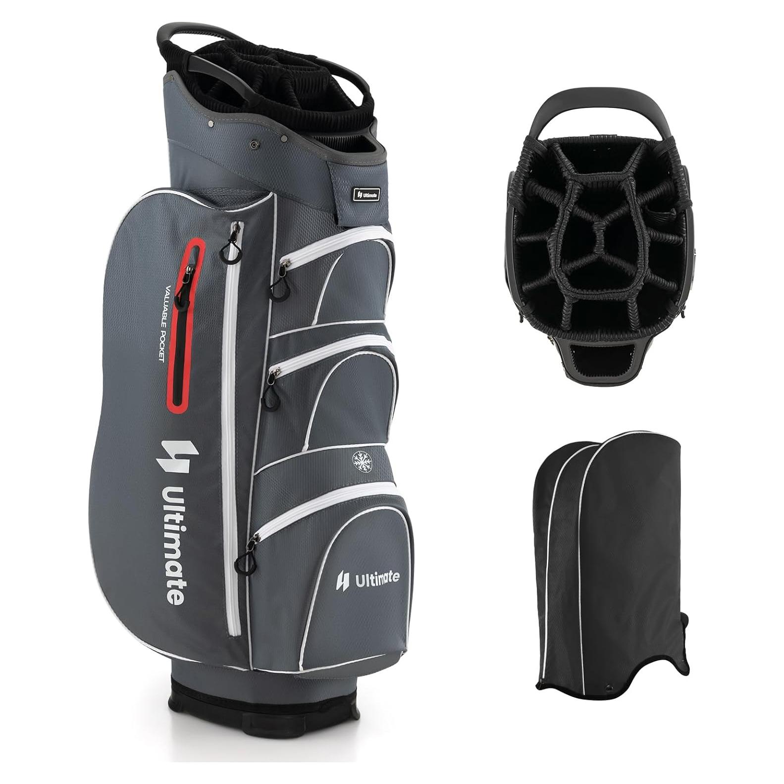 Bolsa de Golf para Carro KOTEK con 15 Compartimentos y 7 Bolsillos