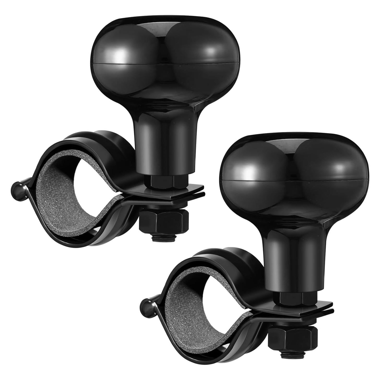 Perillas de Volante Giratorias Tallew 2 Piezas Negro 360°