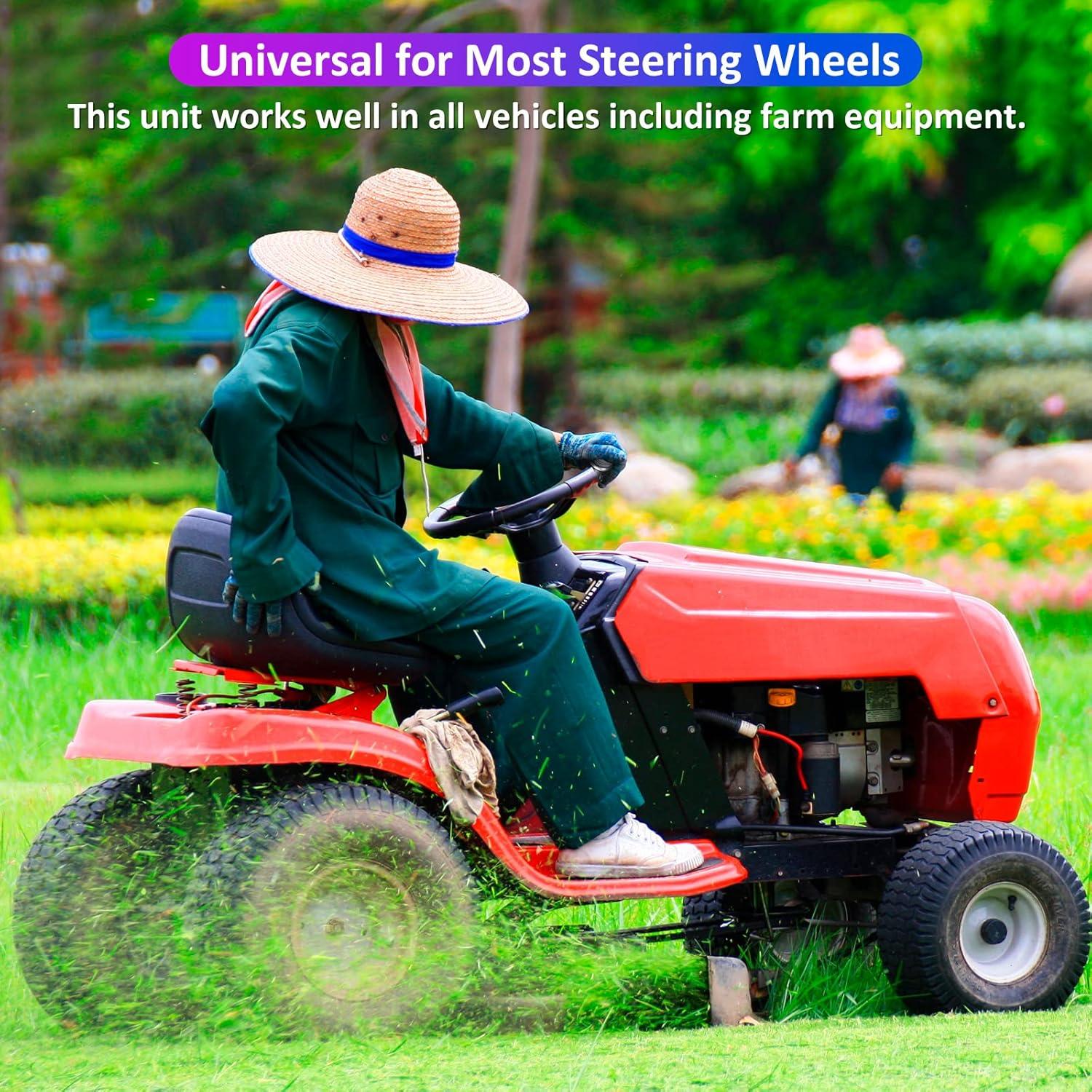 Perillas de Volante Giratorias Tallew 2 Piezas Negro 360°