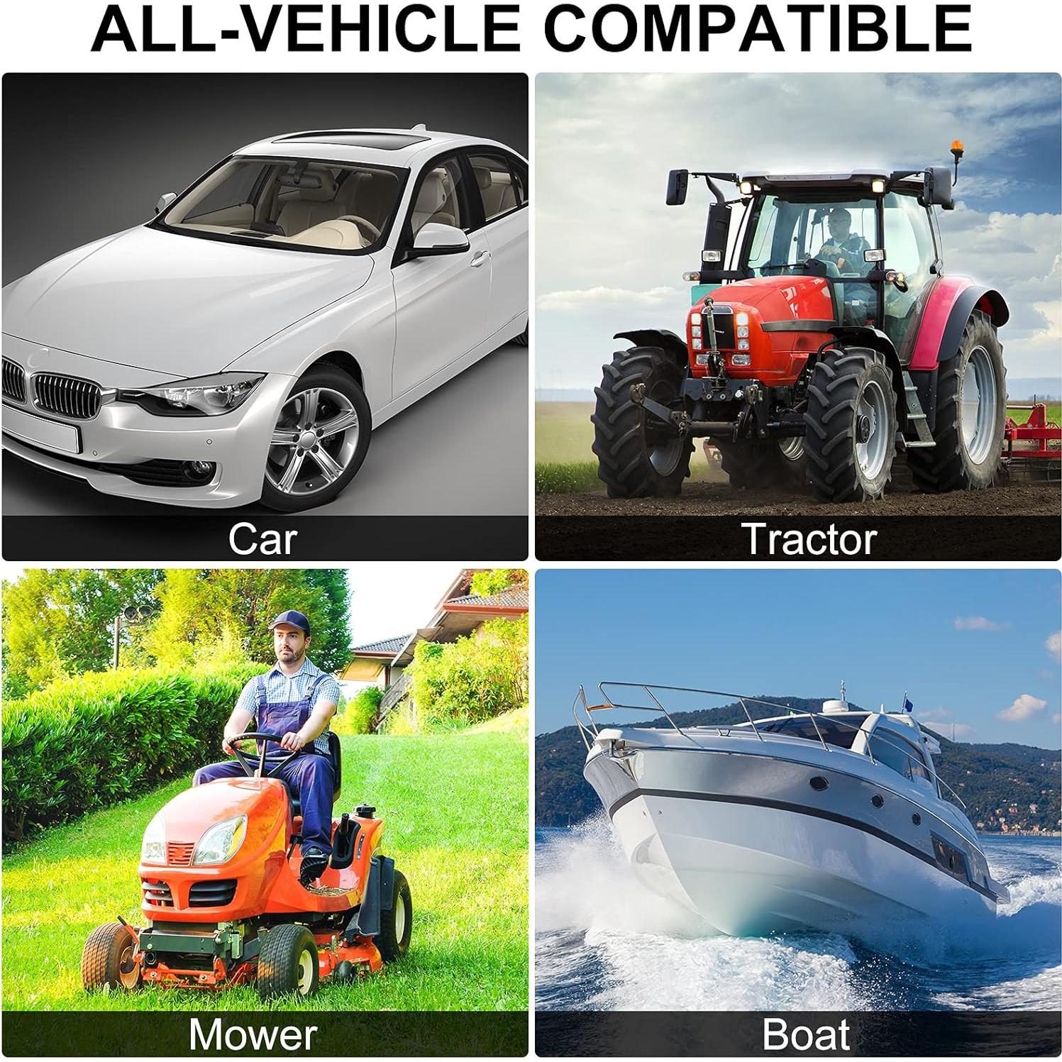 Perillas de Volante Giratorias Tallew 2 Piezas Negro 360°