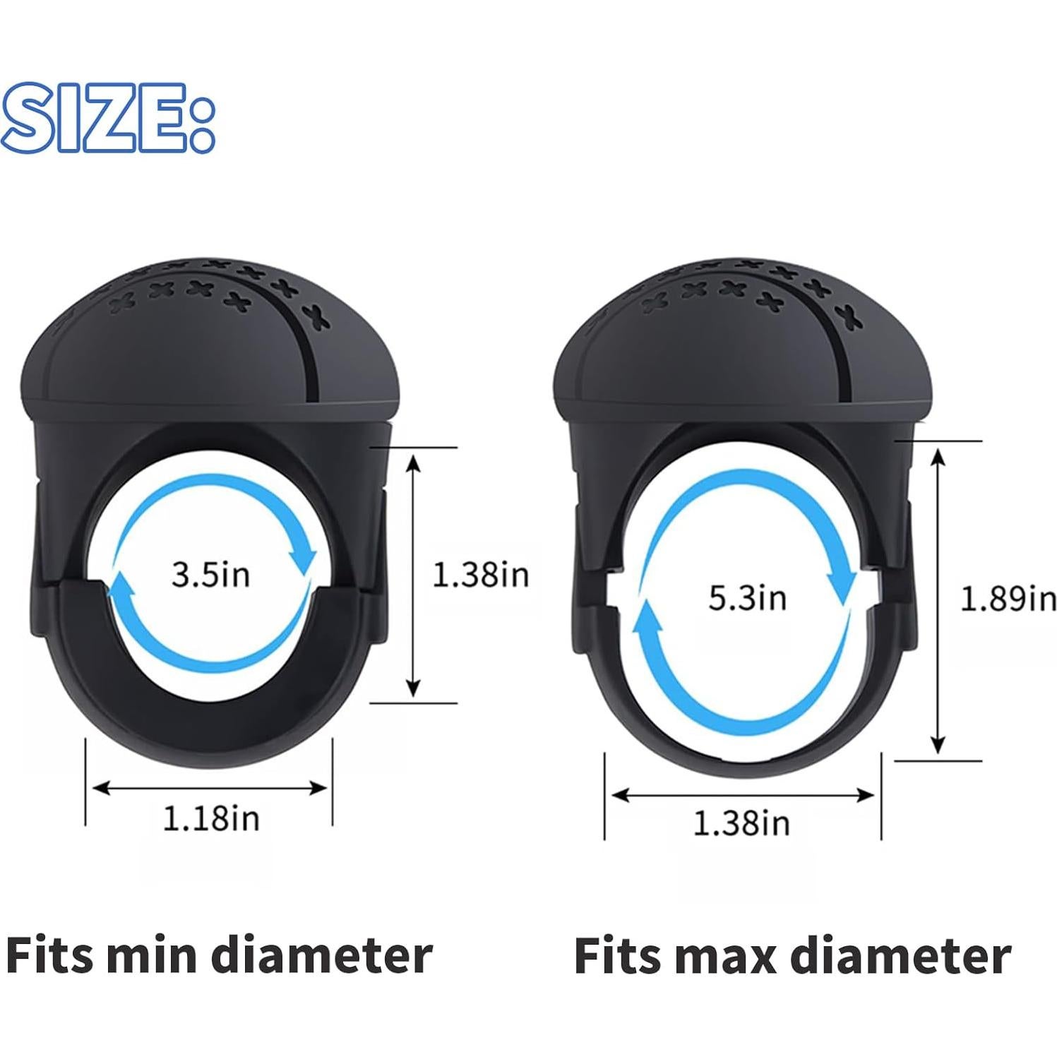 Perilla de Volante Universal Autokemat - Silicona Negra 360°