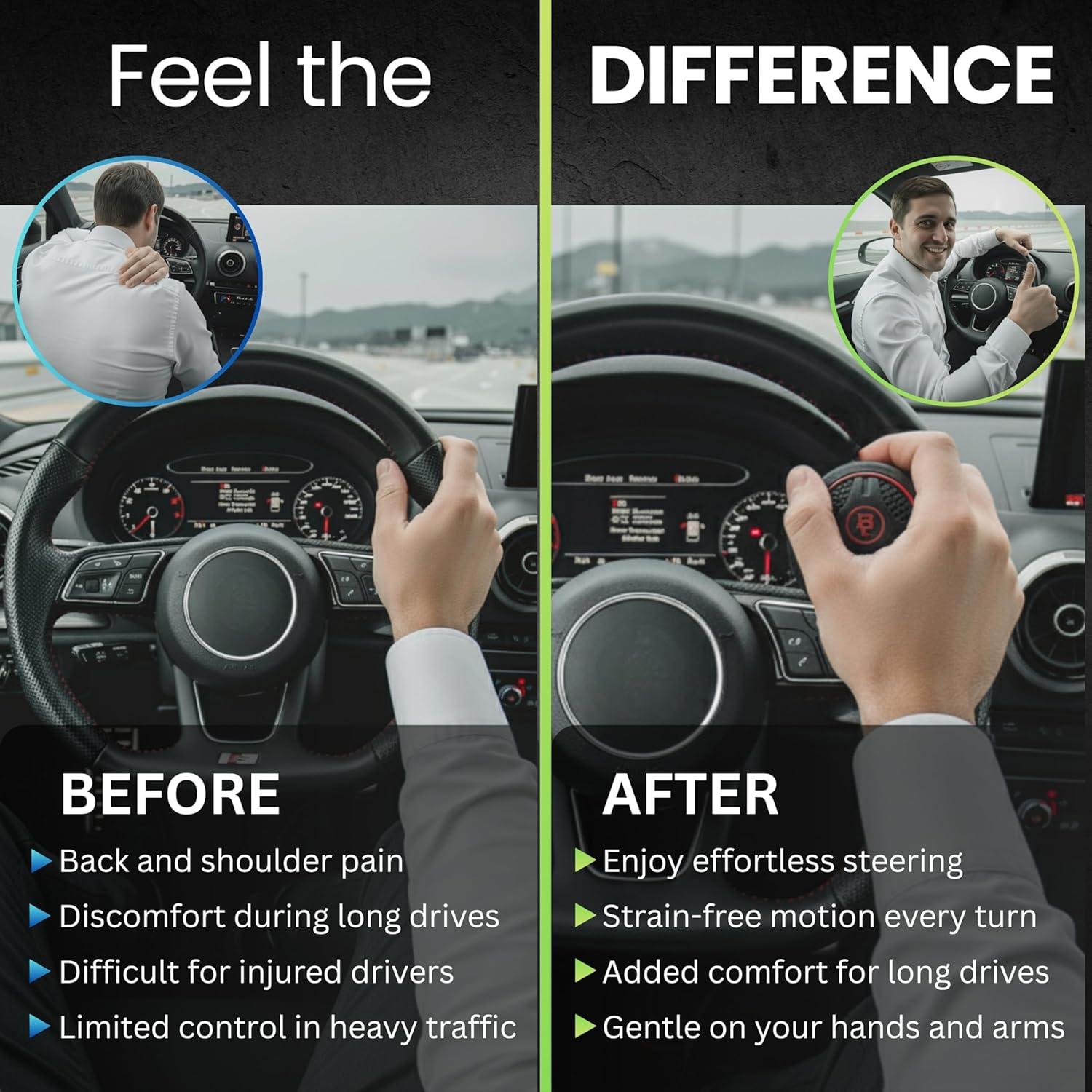 Perilla de Volante FOURING Platino Plateado Antideslizante