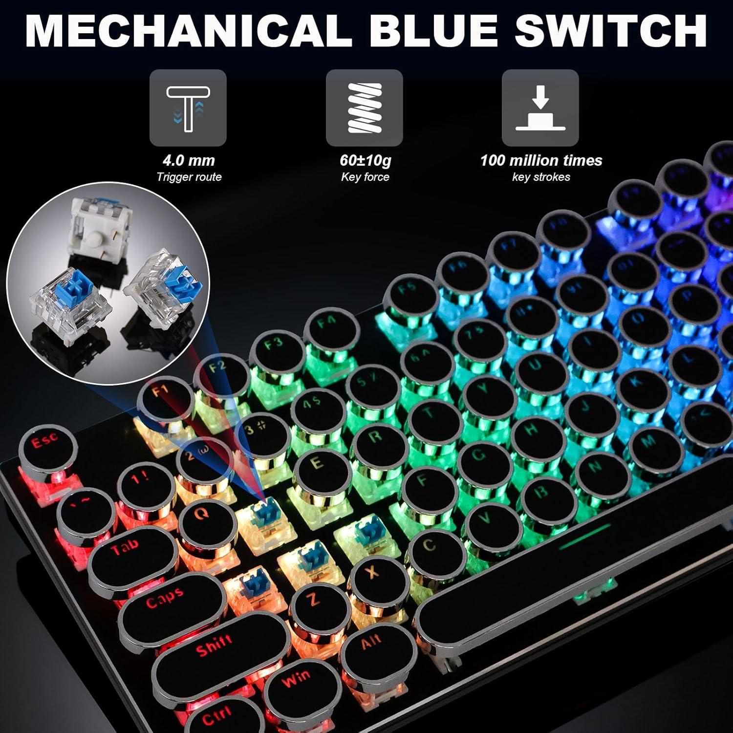 Combo Teclado Mecánico y Ratón RGB VMUND K968 con Perilla