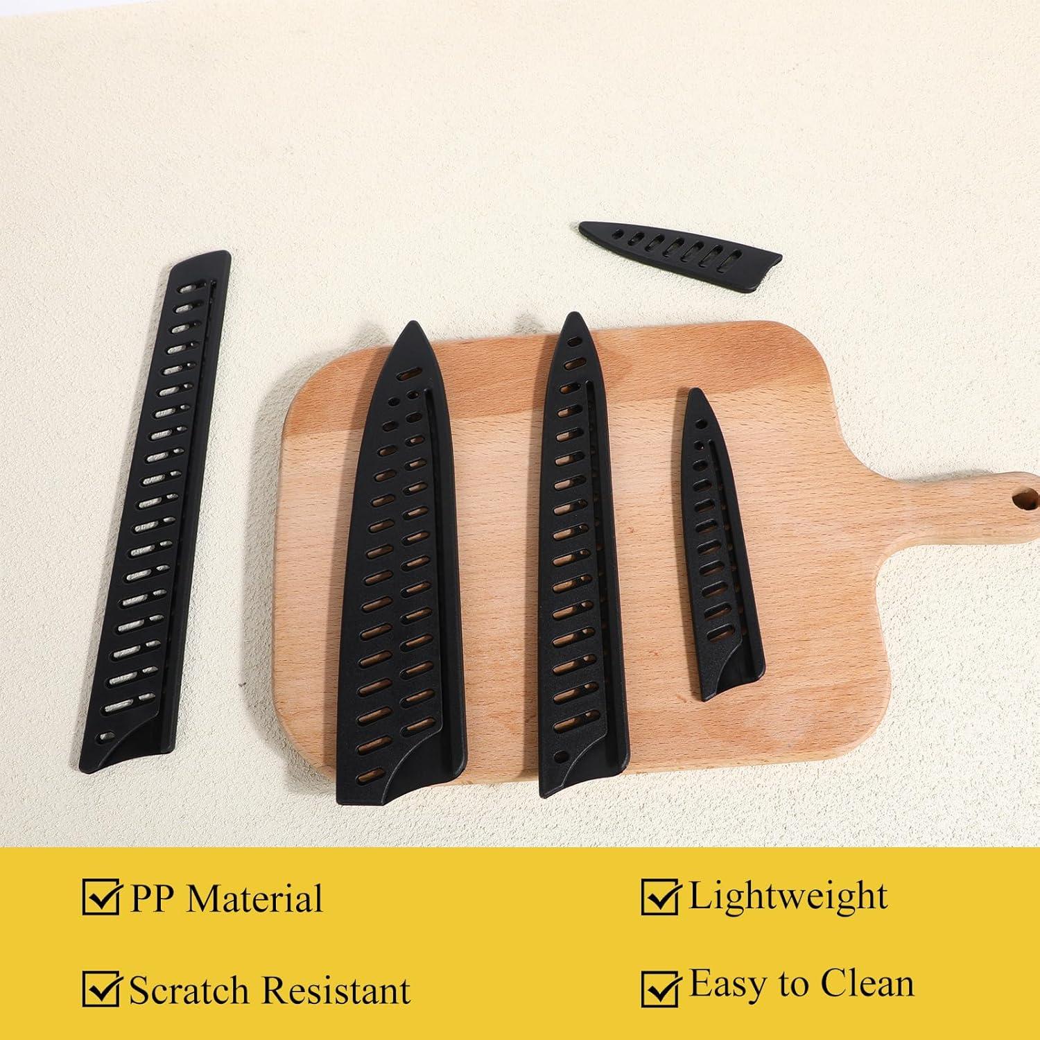 Juego de 5 Fundas para Cuchillos de Cocina Aeaocvo