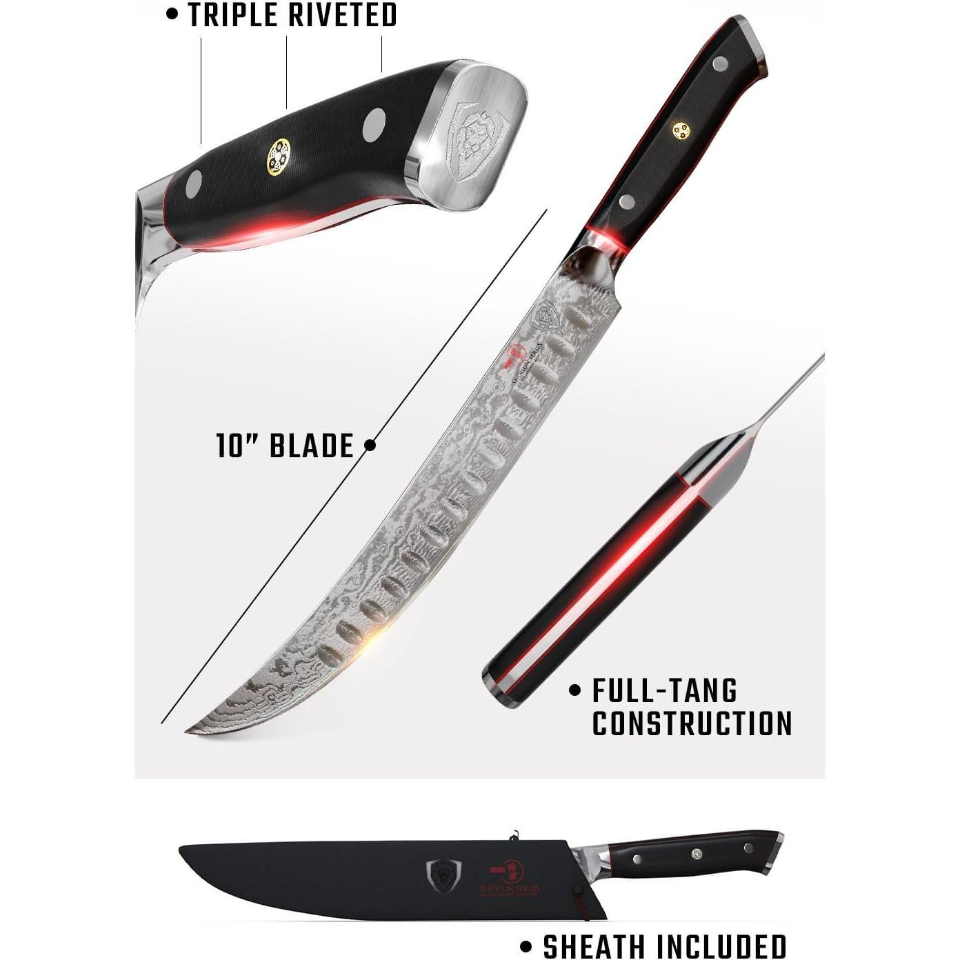 Cuchillo de Carnicero Dalstrong 25.4 cm AUS-10V G10