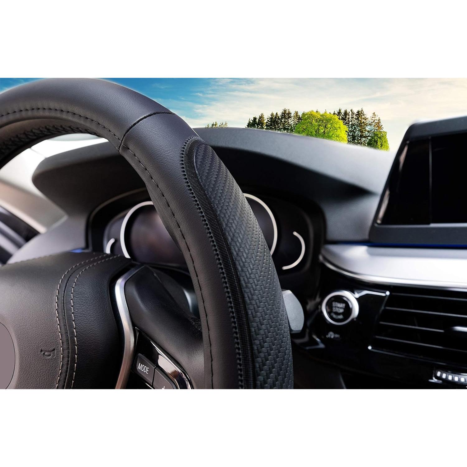 Cubierta de Volante Magnelex de Microfibra Negra 36.8-38.1 cm