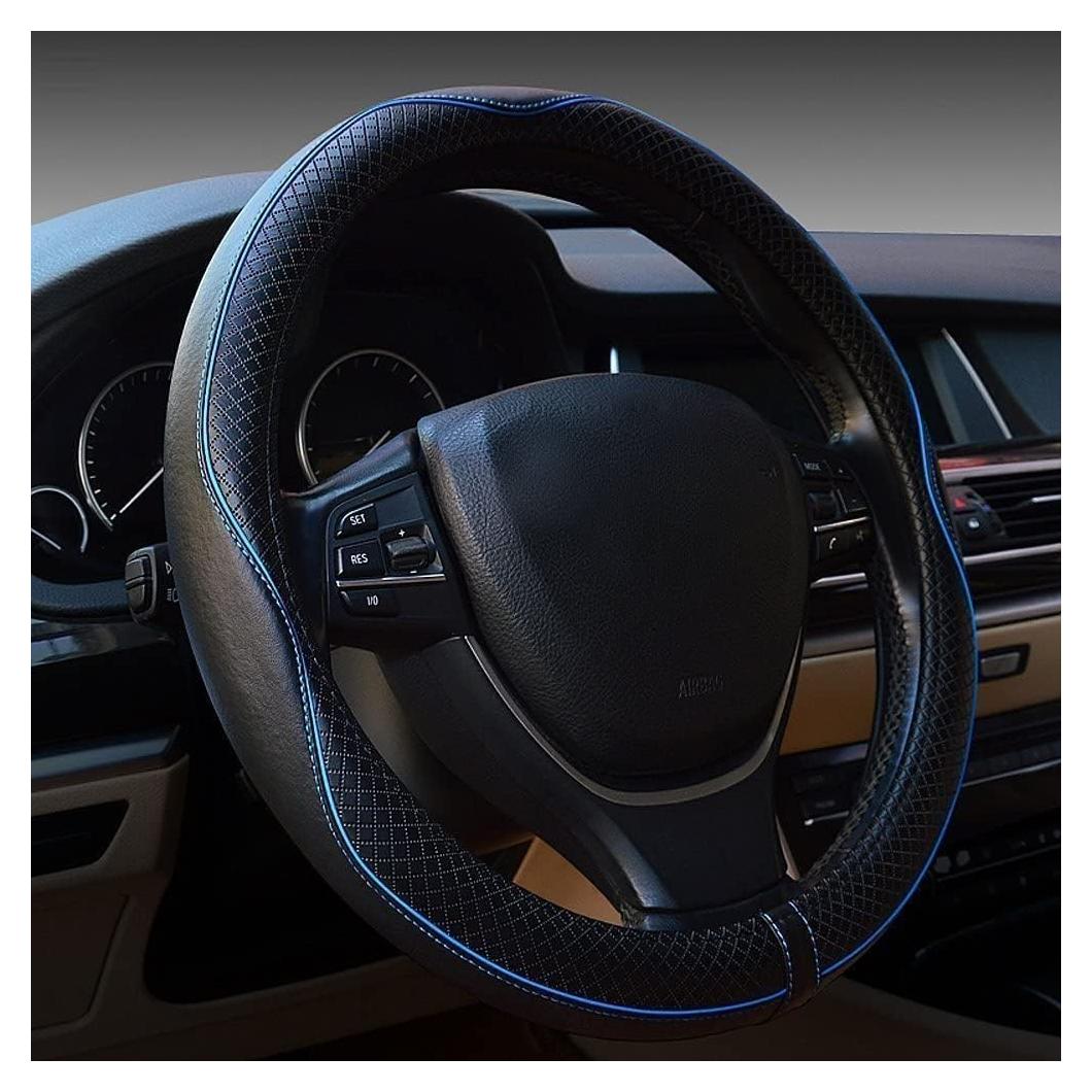 Cubierta de Volante de Coche Zlirfy cx9983 Cuero Transpirable