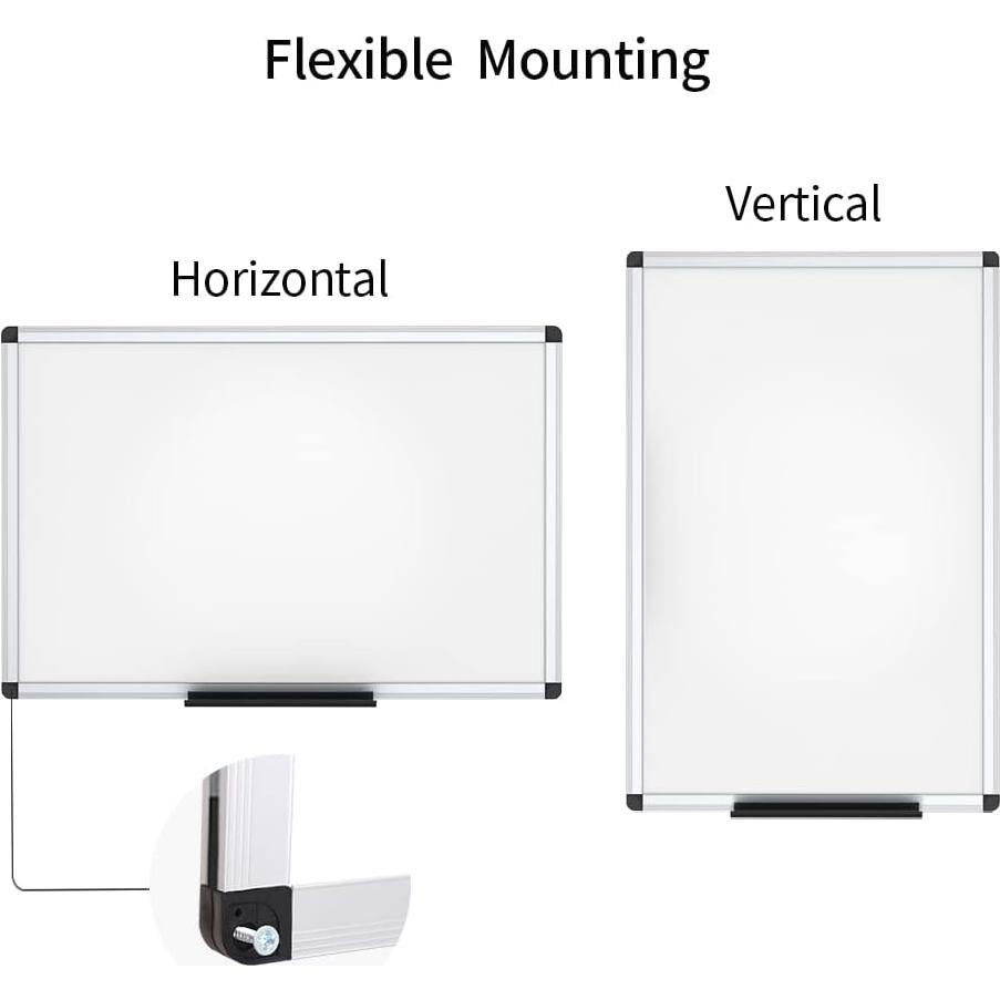 Tablero Blanco Magnético VIZ-PRO 121.9 x 81.3 cm con Marco de Aluminio