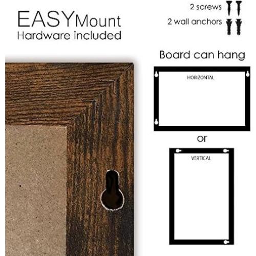 Tablero Blanco Magnético Loddie Doddie 61x91.4 cm con Marco Rústico