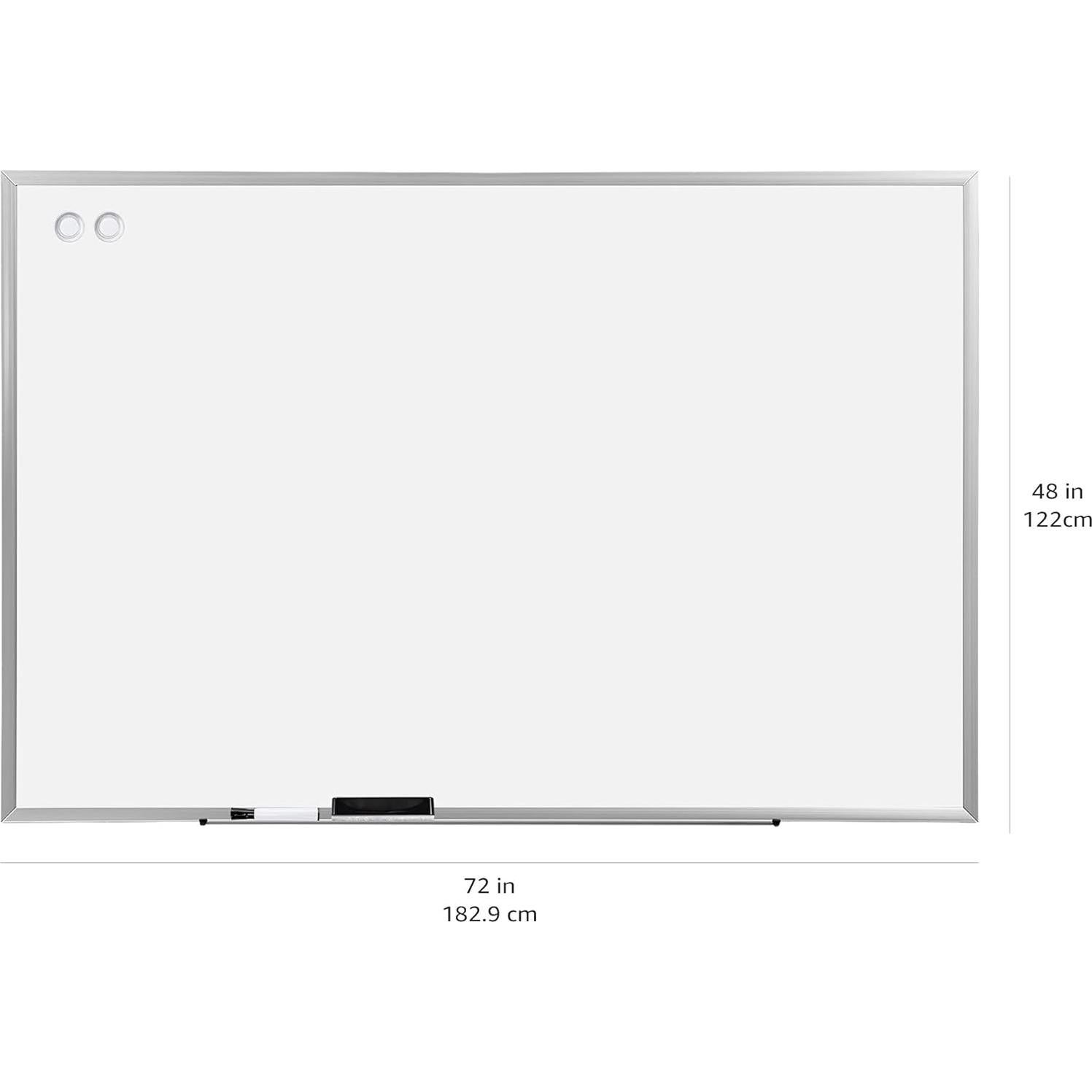 Pizarra Blanca Magnética Grande Amazon Basics 183x122 cm