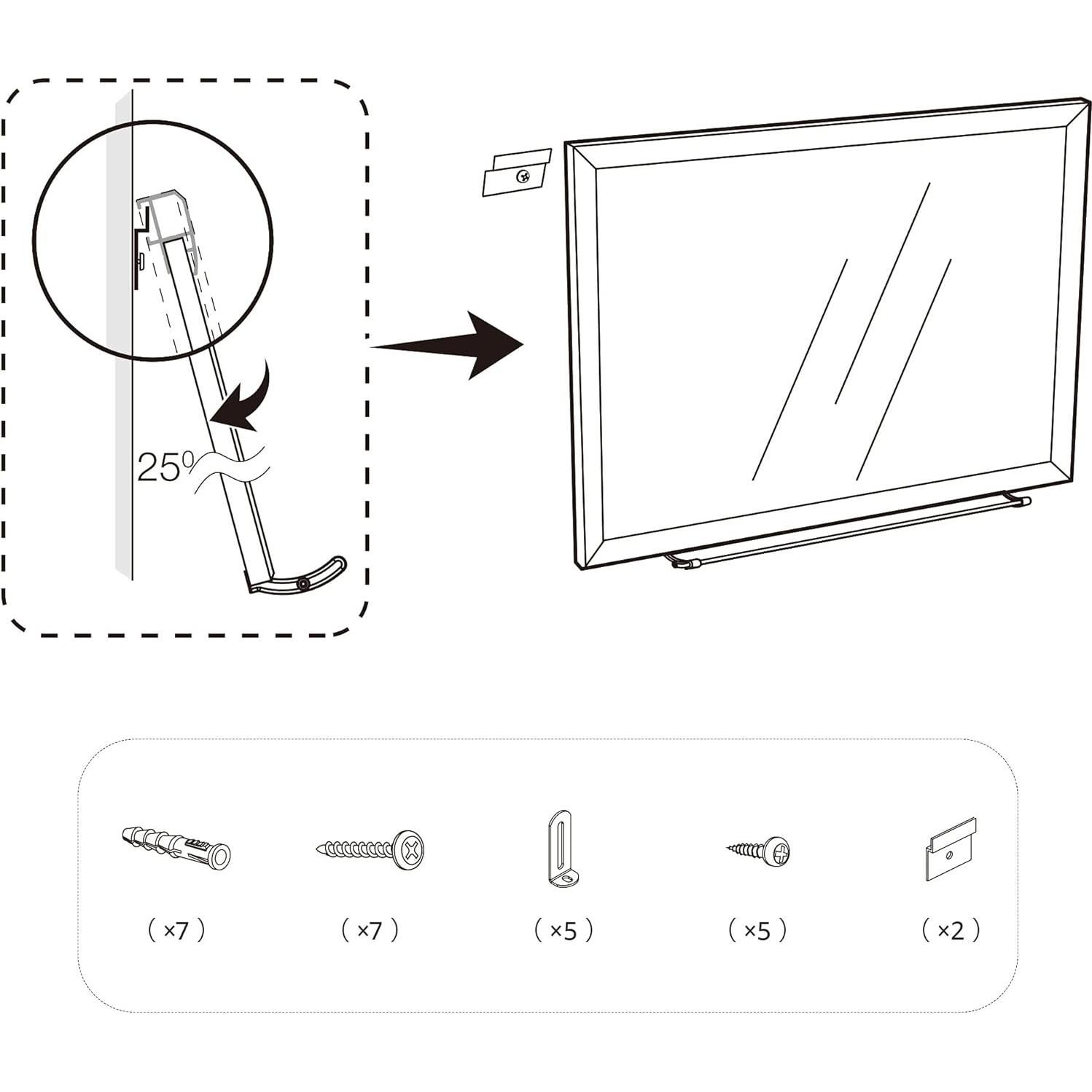 Pizarra Blanca Magnética Grande Amazon Basics 183x122 cm